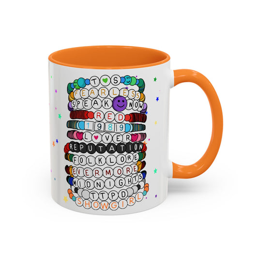 Friendship Bracelets Mug, Fun Coffee Mug, Personalized Gift, Birthday Celebration, Unique Drinkware for Friends, Party Favor