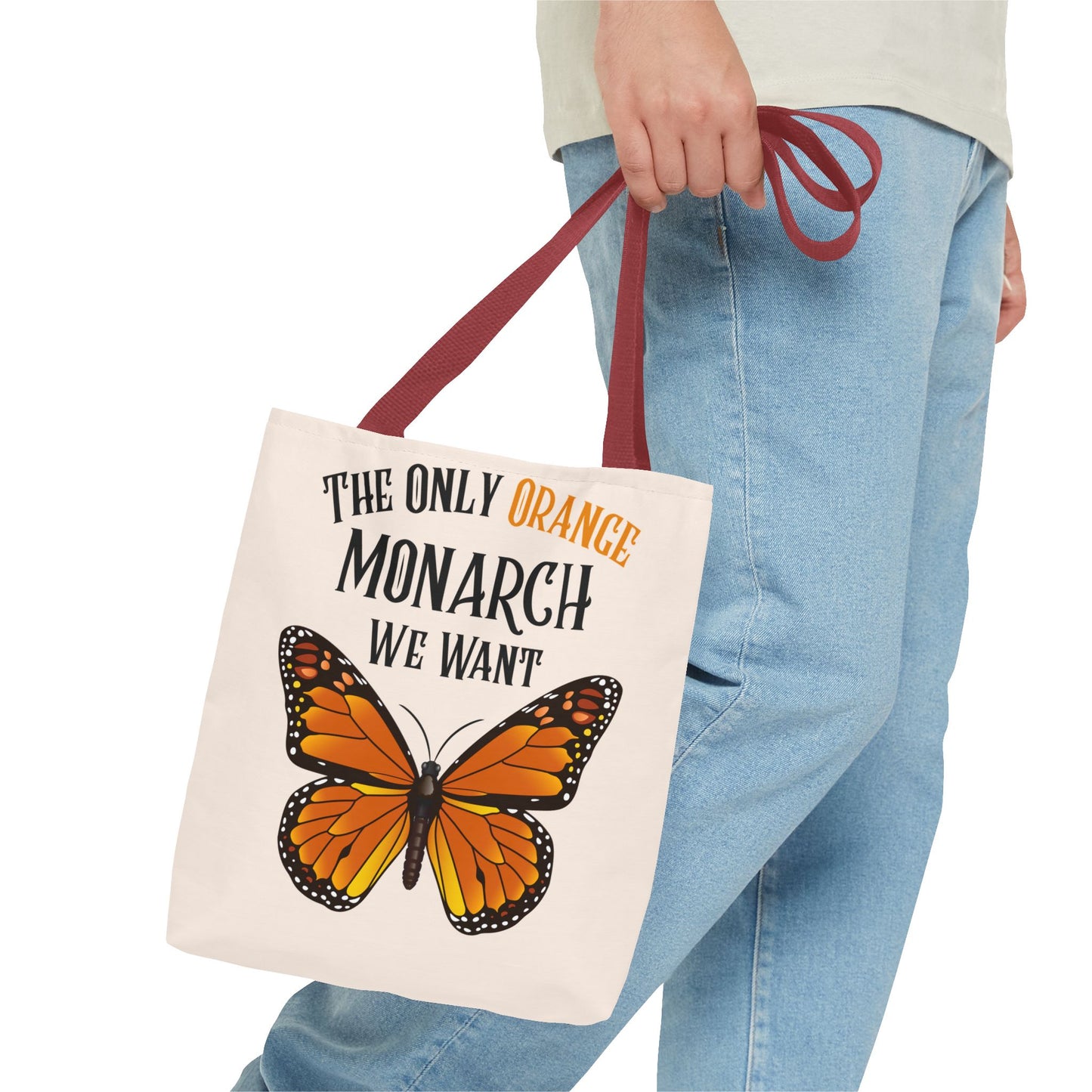 The Only Orange Monarch We Want Tote Bag - Perfect for Nature Lovers, Eco-Friendly Chic, Gift for Activists, Summer Outing, Stylish Carryall