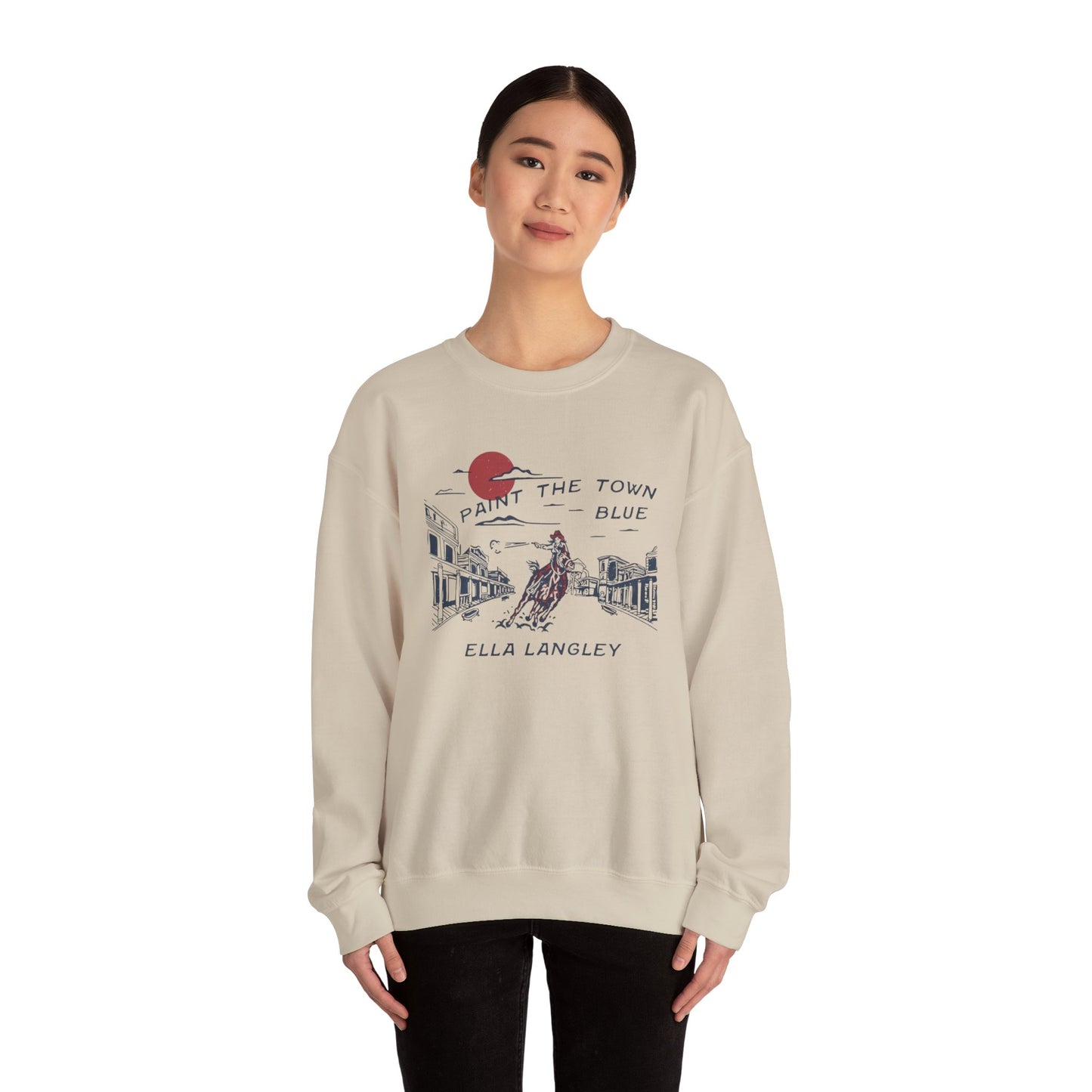 Paint the Town Blue - Unisex Heavy Blend™ Crewneck Sweatshirt