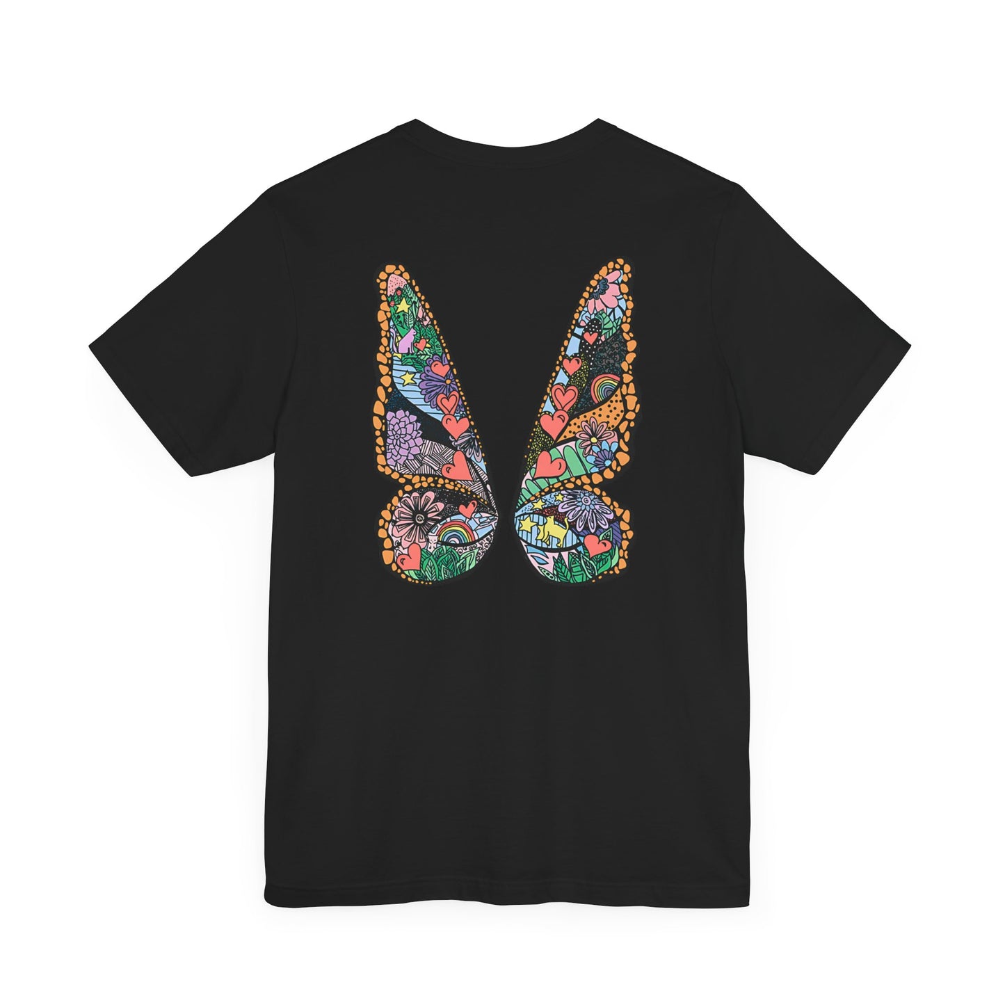 ME! Swiftie Pride - butterfly wings back -Unisex Jersey Short Sleeve Tee
