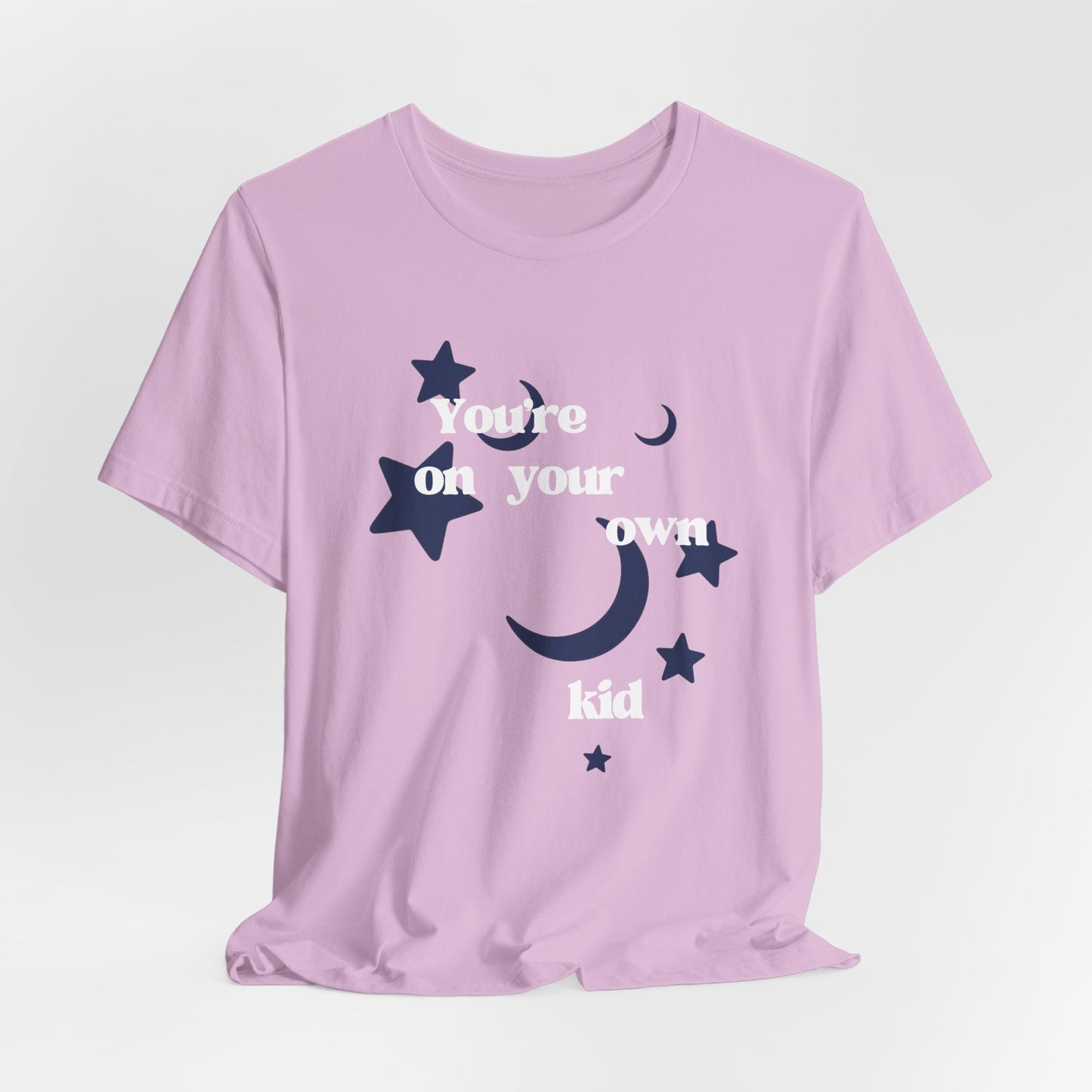 You're On Your Own Kid T-Shirt — Vintage Moon & Stars Graphic Tee