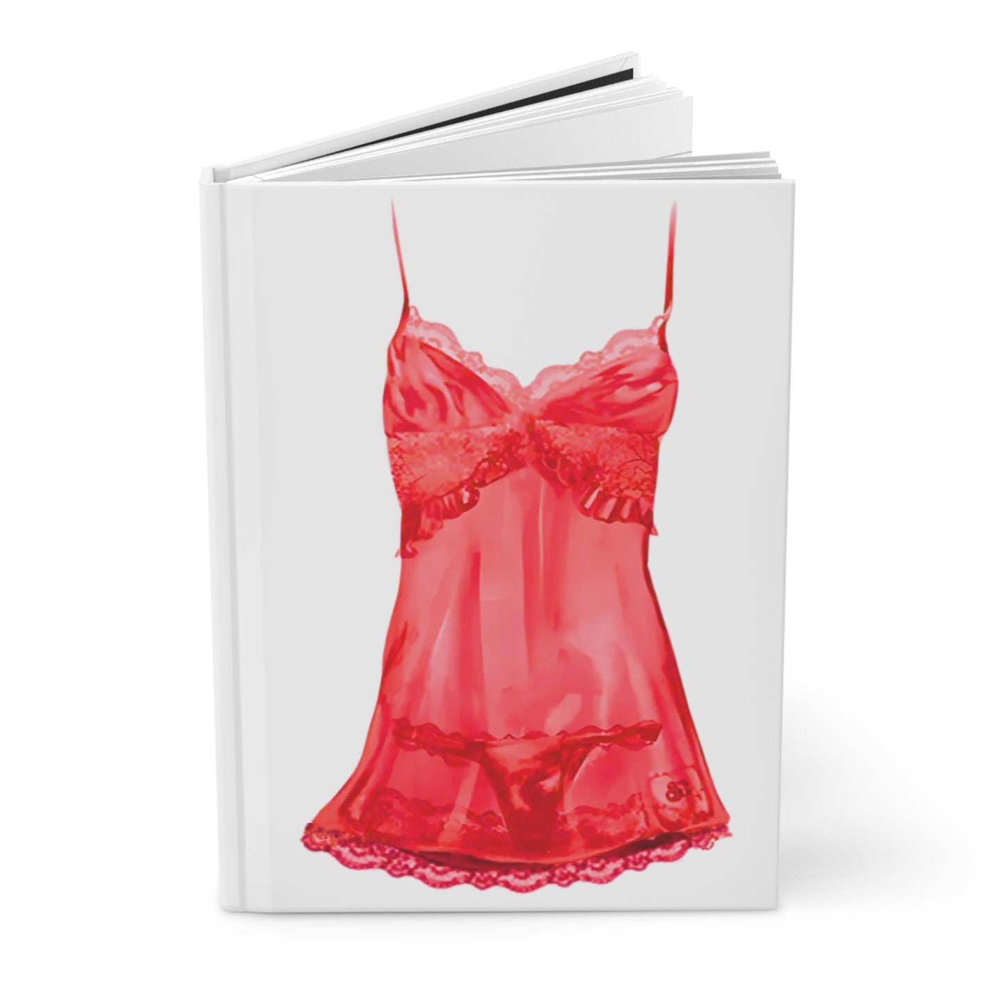 red lingerie - Hardcover Journal Matte