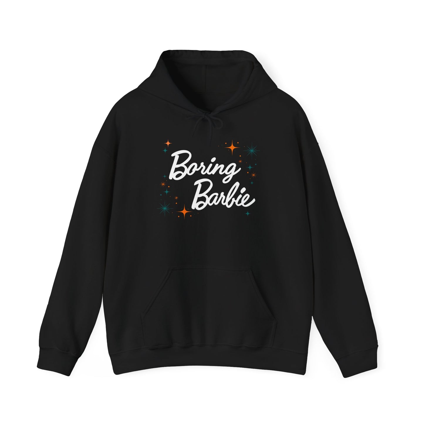 Boring B Orange and Teals Sweatshirt, Fun Graphic Hoodie, Cozy Unisex Apparel, Gift for Her, Trendy Lounge Wear, Perfect for Everyday