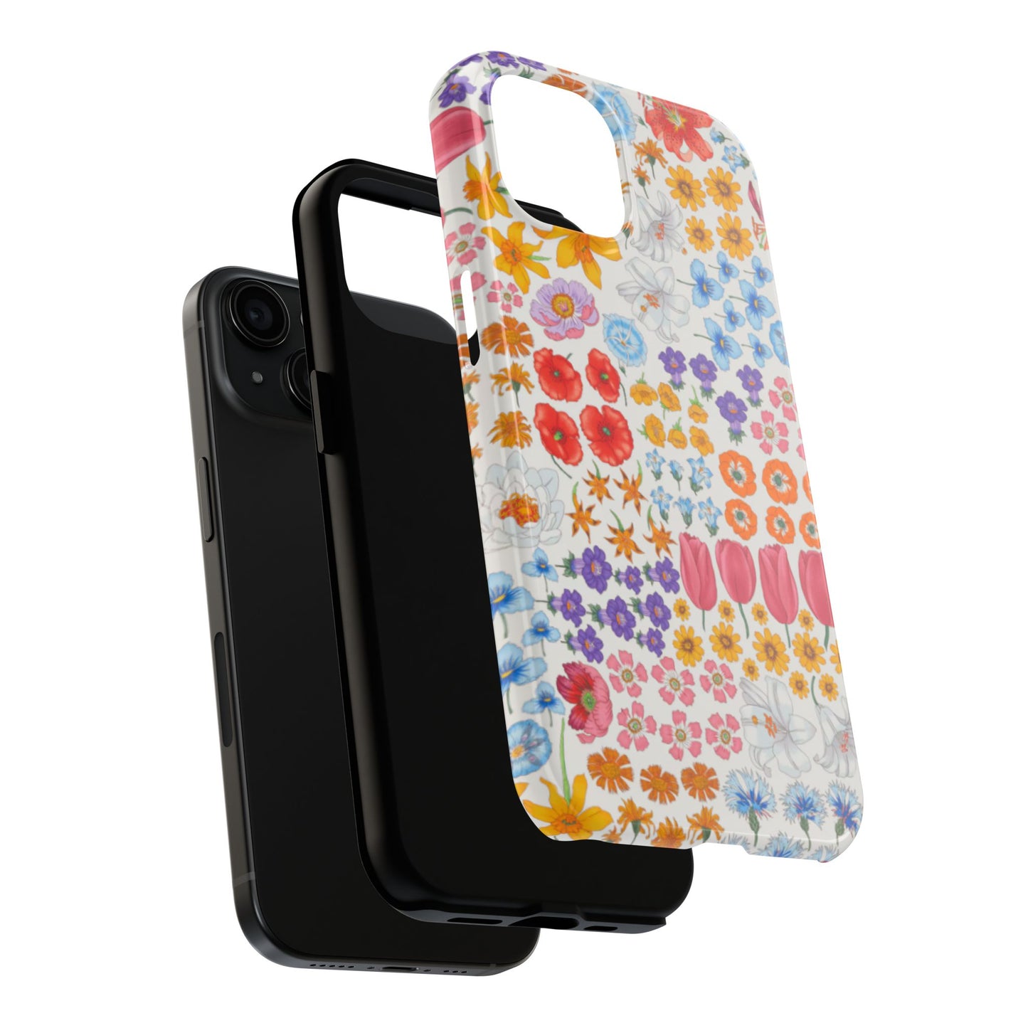 Vibrant Floral Tough Phone Case "Flora"- Durable Protection for Your Device