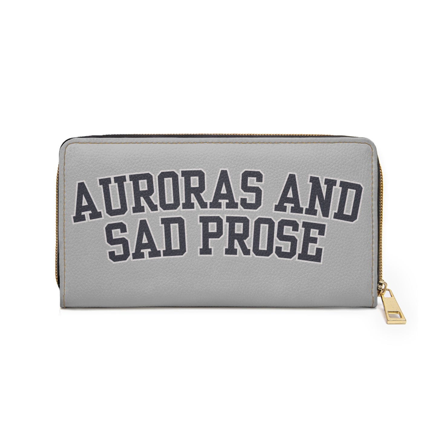 Auroras and Sad Prose Zipper Wallet — Literary Quote Long Wallet