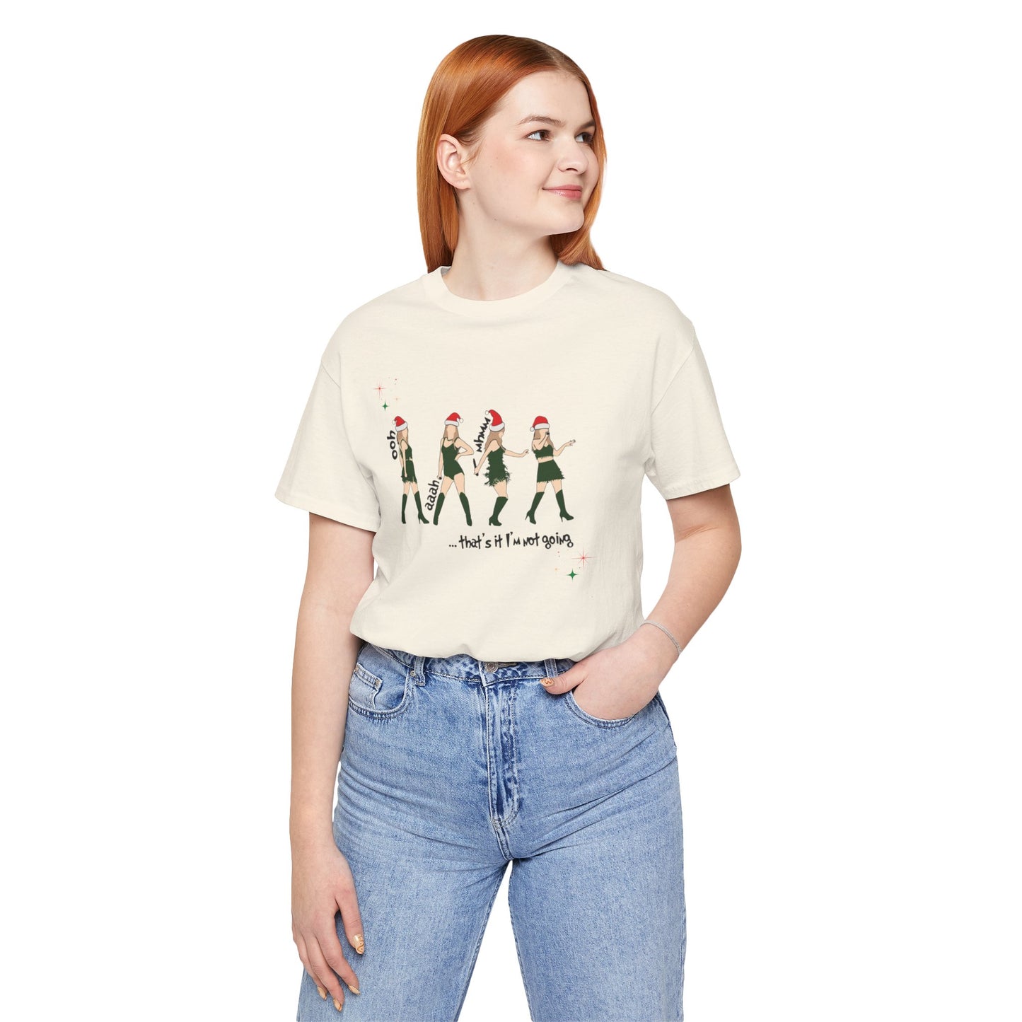 That's it I'm not going - front and back print! Swiftmas - Unisex Jersey Short Sleeve Tee