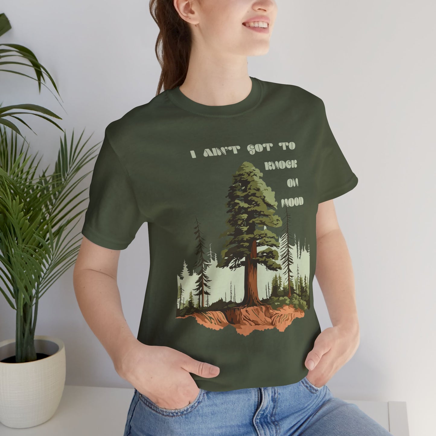 Nature-Themed Unisex Jersey Tee - "I Ain't Got to Knock on Wood" | Outdoor Lovers, Eco-Friendly Gift, Camp Vibes, Adventure Wear, Gift [...]