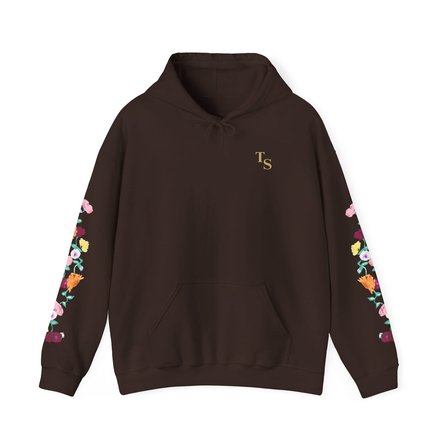 Acoustic Piano Floral Sleeve Hoodie