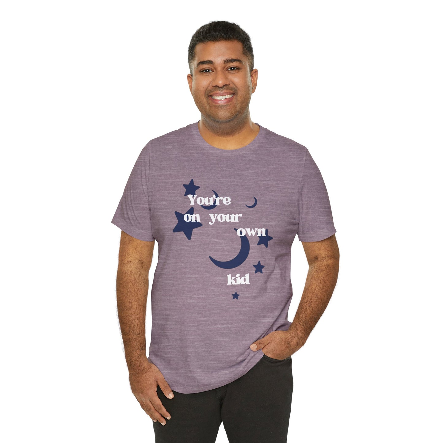 You're On Your Own Kid T-Shirt — Vintage Moon & Stars Graphic Tee