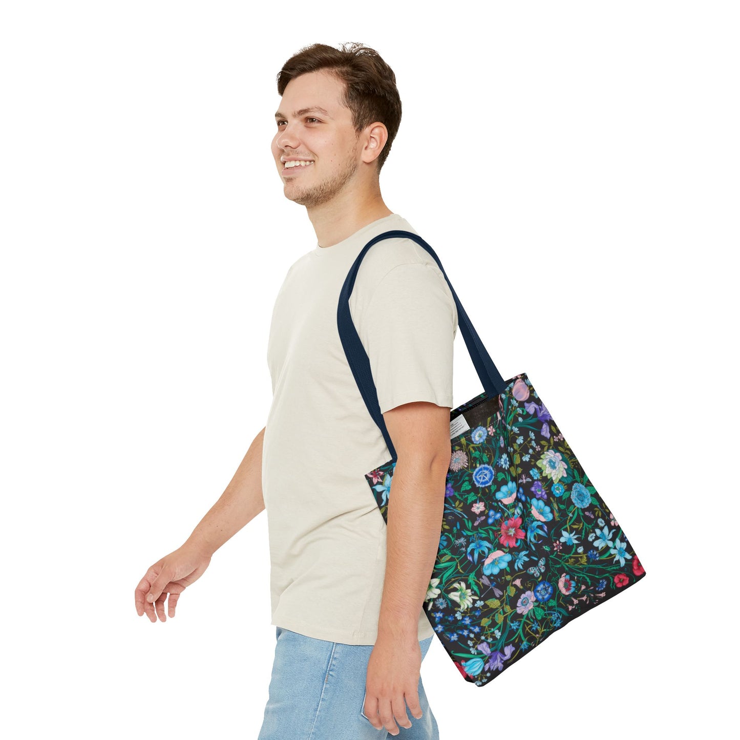 Vibrant Floral Tote Bag "Flora Inspired"- Stylish Reusable Shopping Bag for Eco-Friendly Living