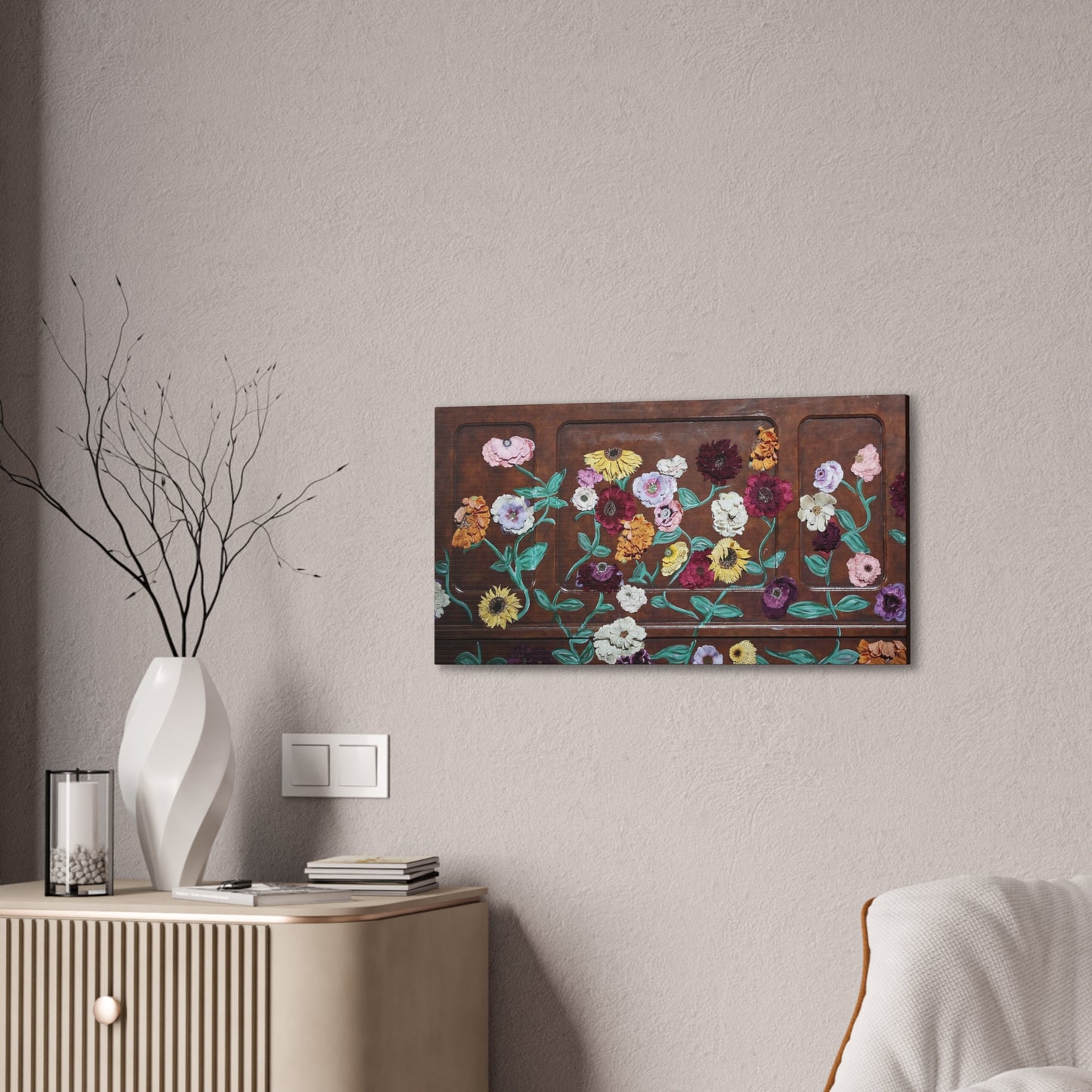 Surprise Song Flower Piano Wall Art - Canvas