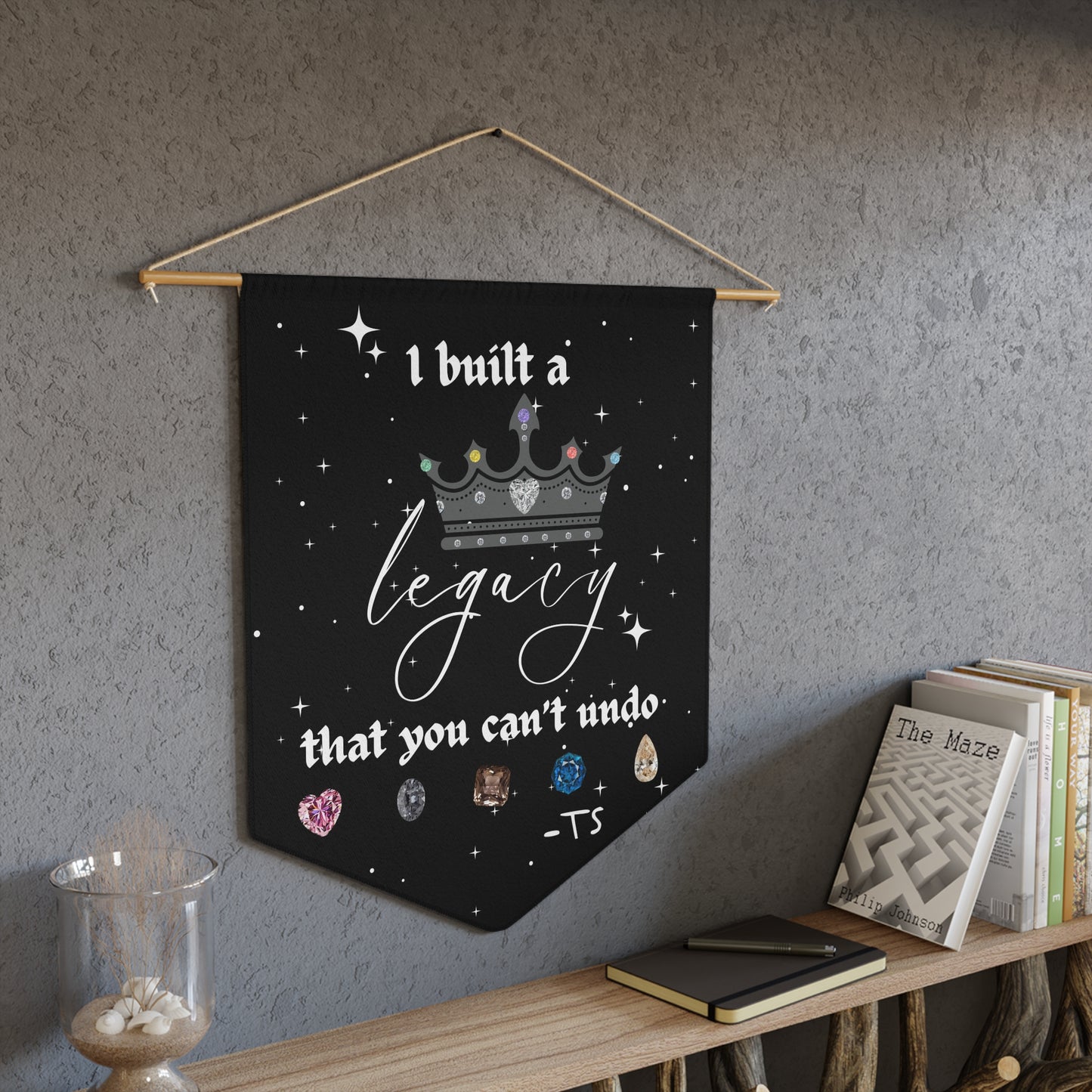 I built a Legacy Pennant Banner, Legacy Wall Decor, Motivational Home Decor, Gift for Graduates, Celebration Wall Hanging