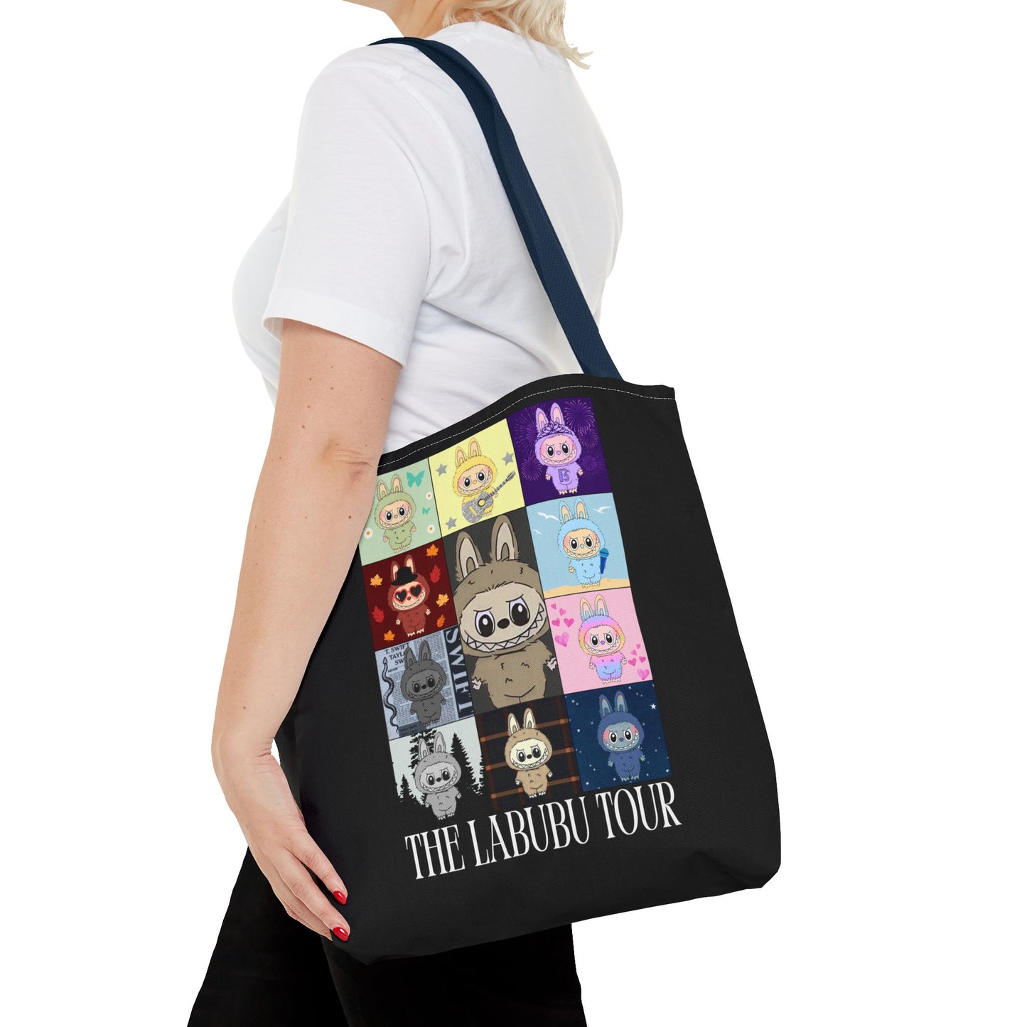 Cute Character Tour Tote Bag | Swiftie Gift | Cartoon Style, Anime Accessories, Gift for Kids, Everyday Use, Eco-Friendly Shopping