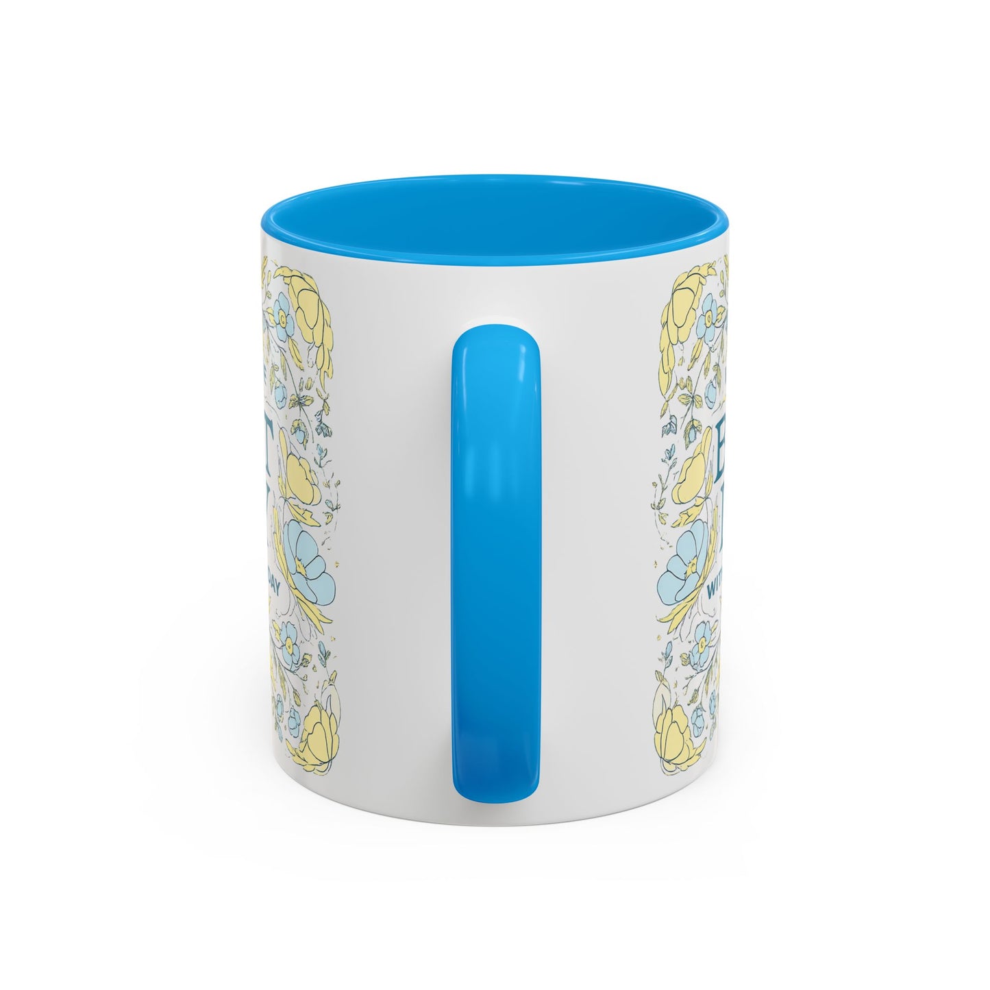 Best Day Floral Ceramic Mug — "I Had the Best Day With You Today" (11oz)