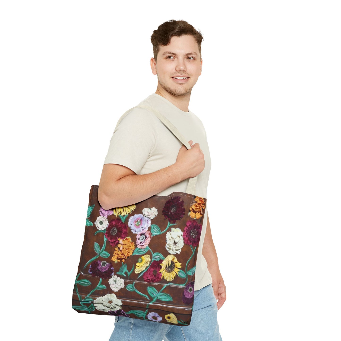 Surprise Song Floral Piano - Tote Bag