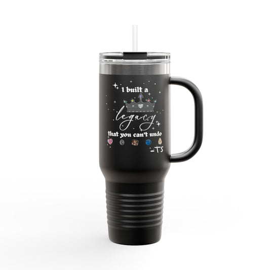 I built a Legacy - Insulated Travel Mug, Perfect for Coffee Lovers, 40oz, Ideal for Road Trips, Gifts for Her, Birthday Mugs, Daily Hydration