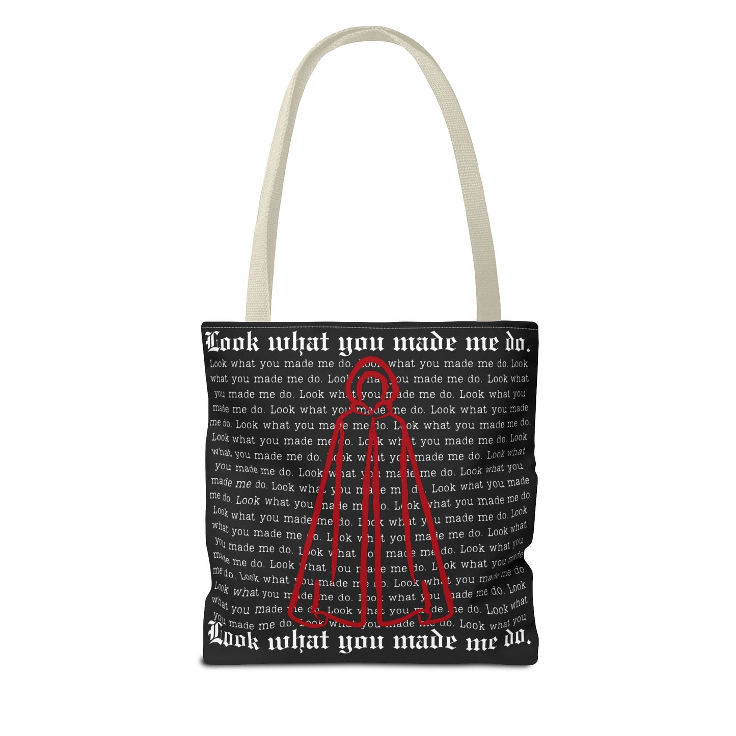 Stylish Tote Bag with 'Look What You Made Me Do' Handmaid's Design | Reusable Shopping Bag, Gift for Music Lovers, Casual Bag, Trendy Accessory