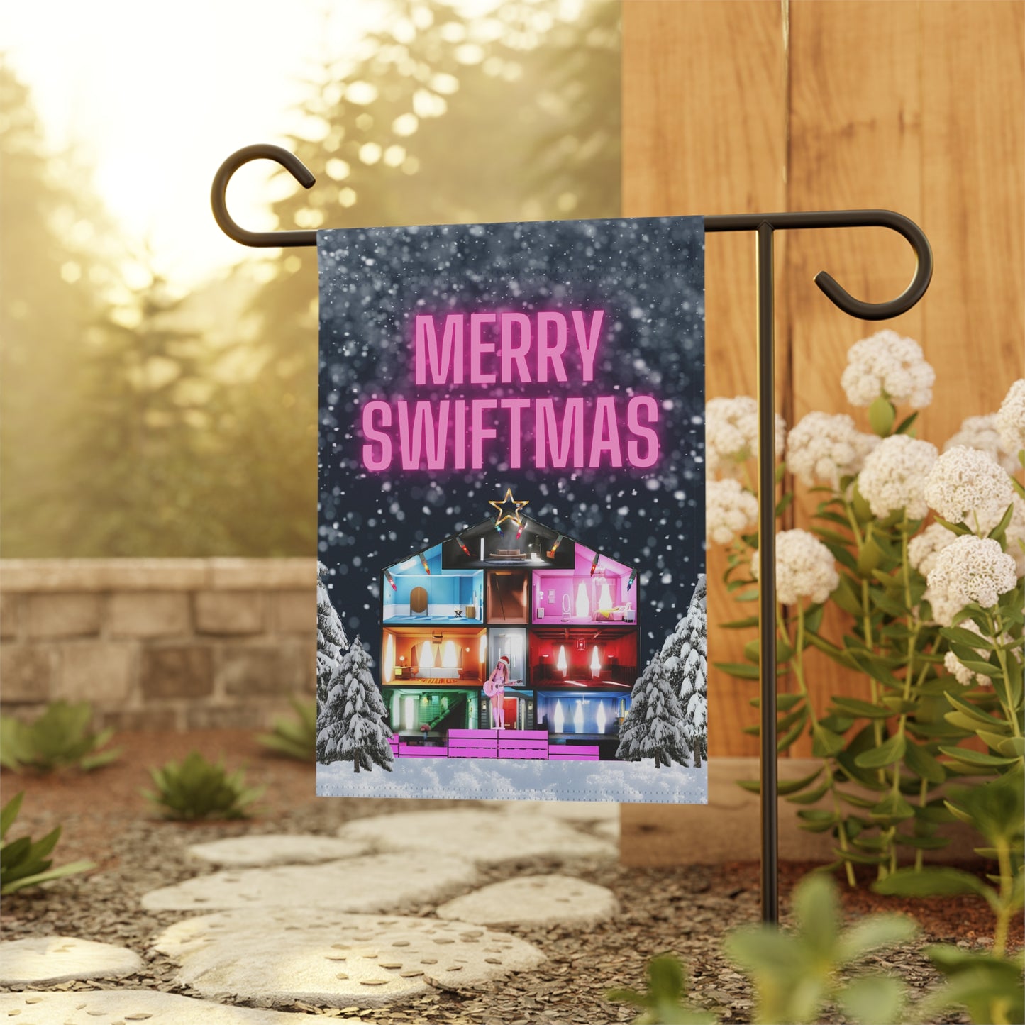 Festive Swiftmas Garden Banner