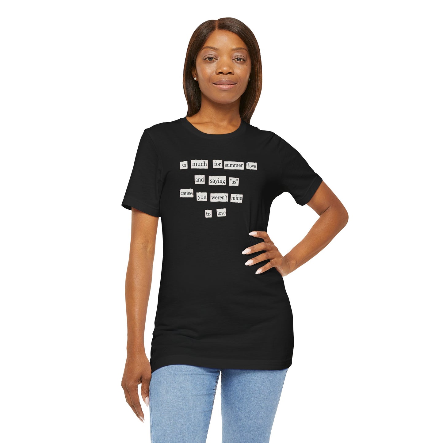 So Much for Summer Love Bella Canvas Unisex Tee, Perfect Gift for Swifties, Trendy Summer Wear, Soft Cotton T-Shirt, Positive Vibe Apparel