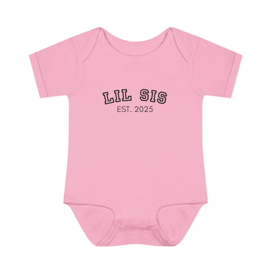 Lil Sis Baby Bodysuit, Cute Infant Gift, Newborn Onesie, Baby Shower Gift, Birthday Outfit, Family Matching