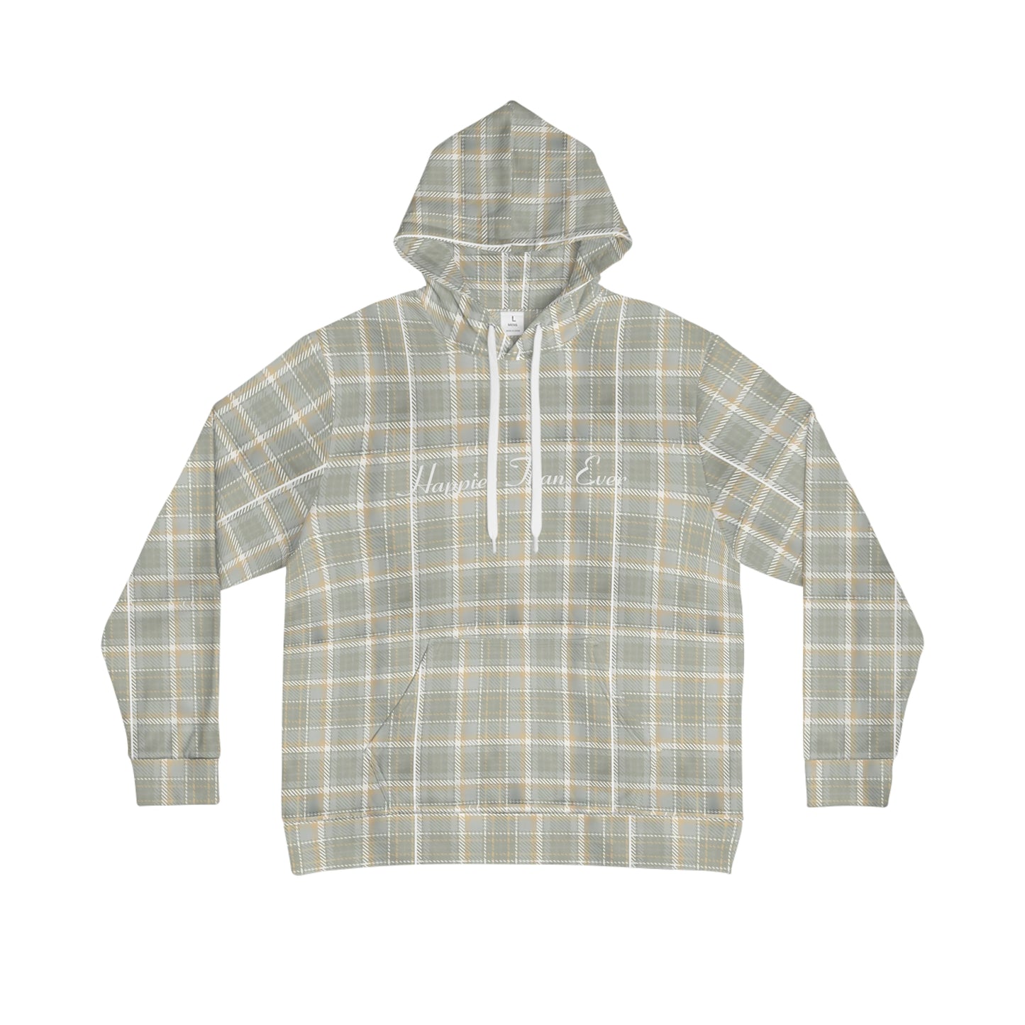 Plaid Happier - Men's Hoodie (AOP)