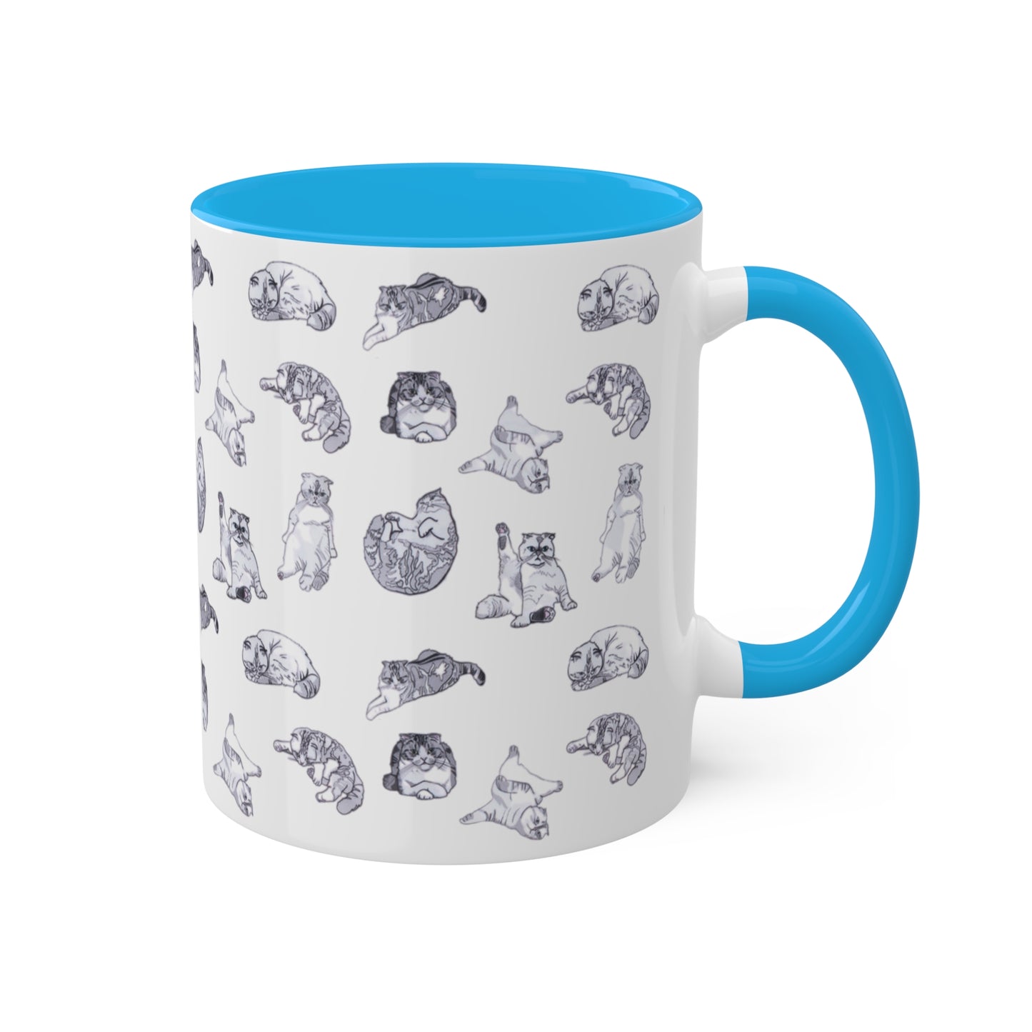 TayTay Cats Colorful Mugs, 11oz