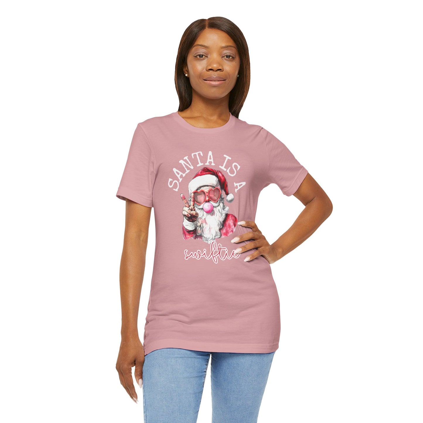 Santa is a Swiftie - Unisex Jersey Short Sleeve Tee