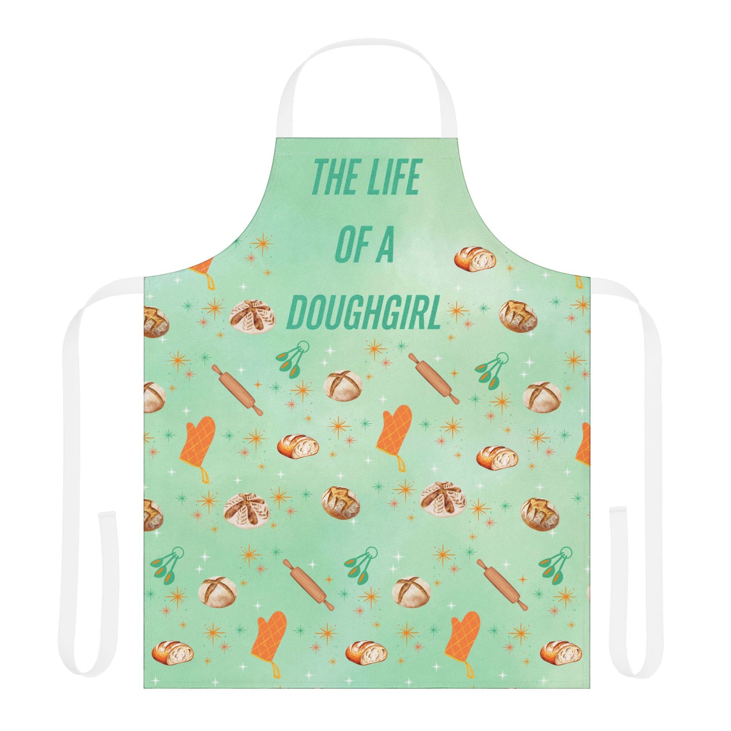 The Life of a Doughgirl Baking Apron, Fun Gift for Bakers, Kitchen Accessories, Unique Cooking Apparel, Handmade Apron