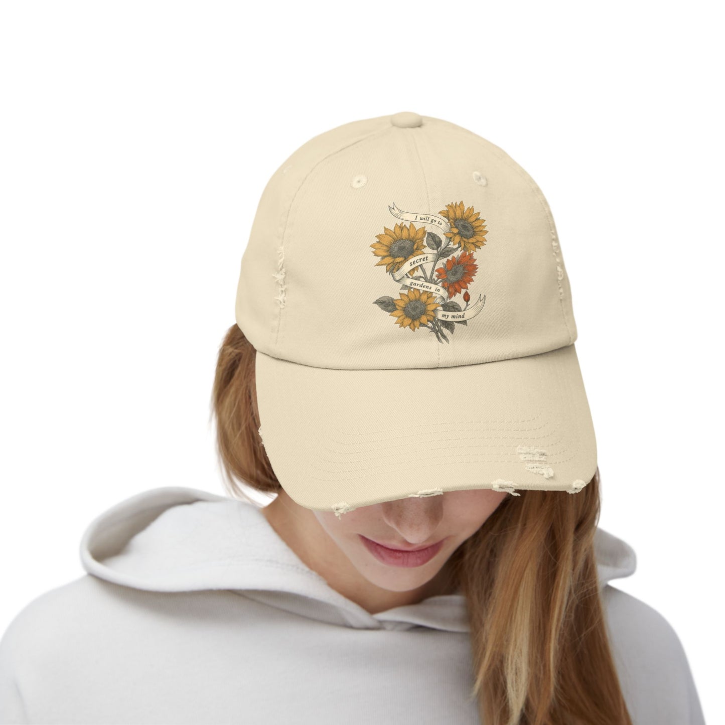 Secret Gardens Unisex Distressed Cap