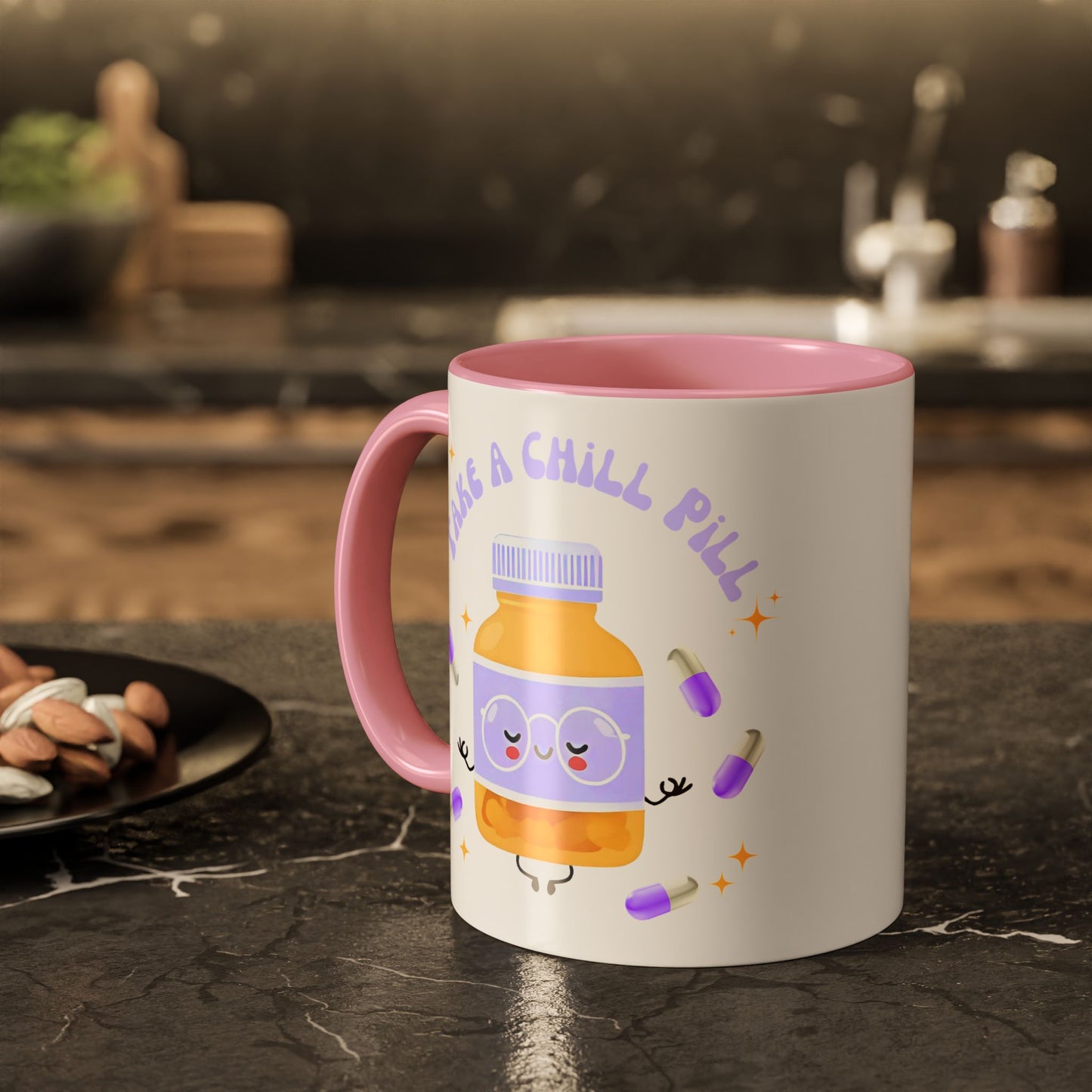 take a chill pill - Colorful Mugs (11oz)