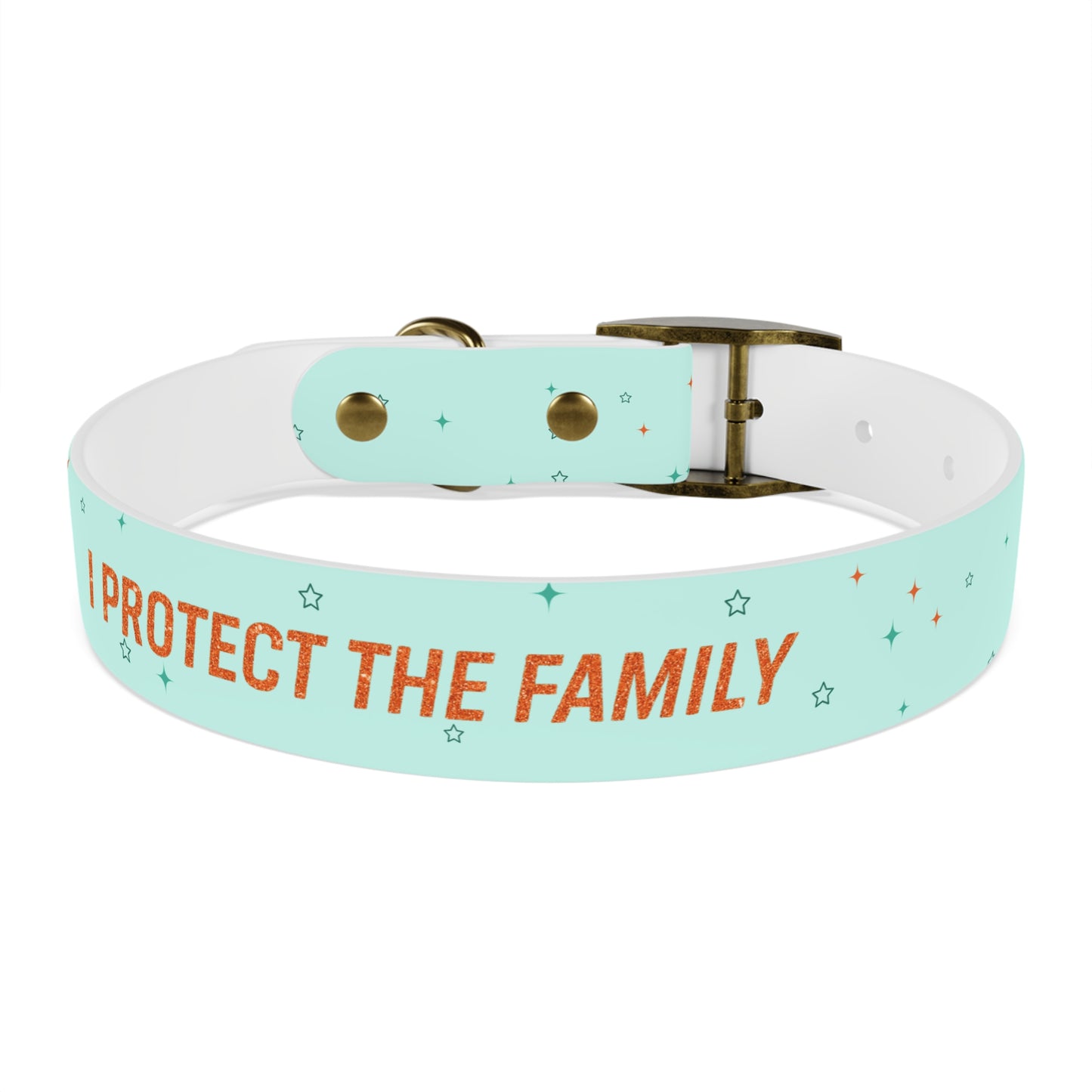 I PROTECT THE FAMILY Pet Collar, Stylish Pet Accessory, Personalized Dog Gear, Gift for Dog Lovers, Unique Pet Fashion
