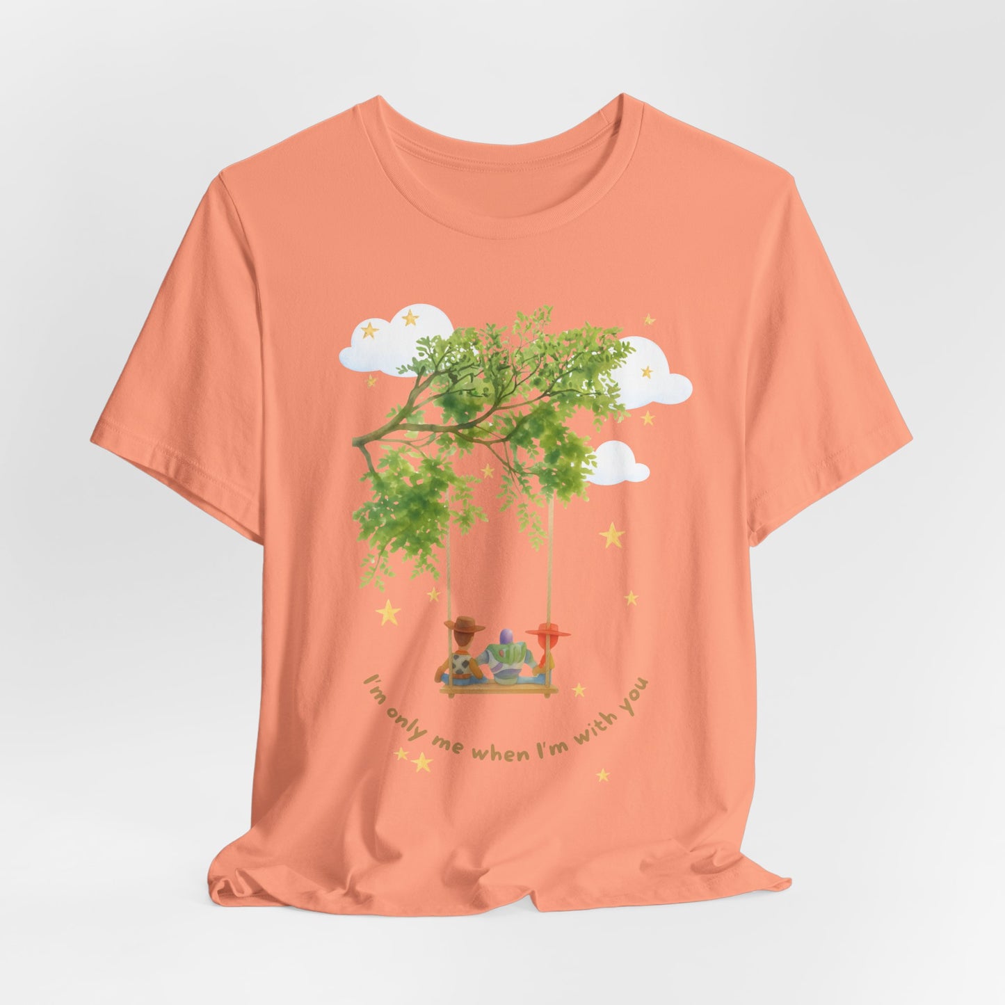 Tree Swing Cute Illustration Tee — I'm only me when I'm with you