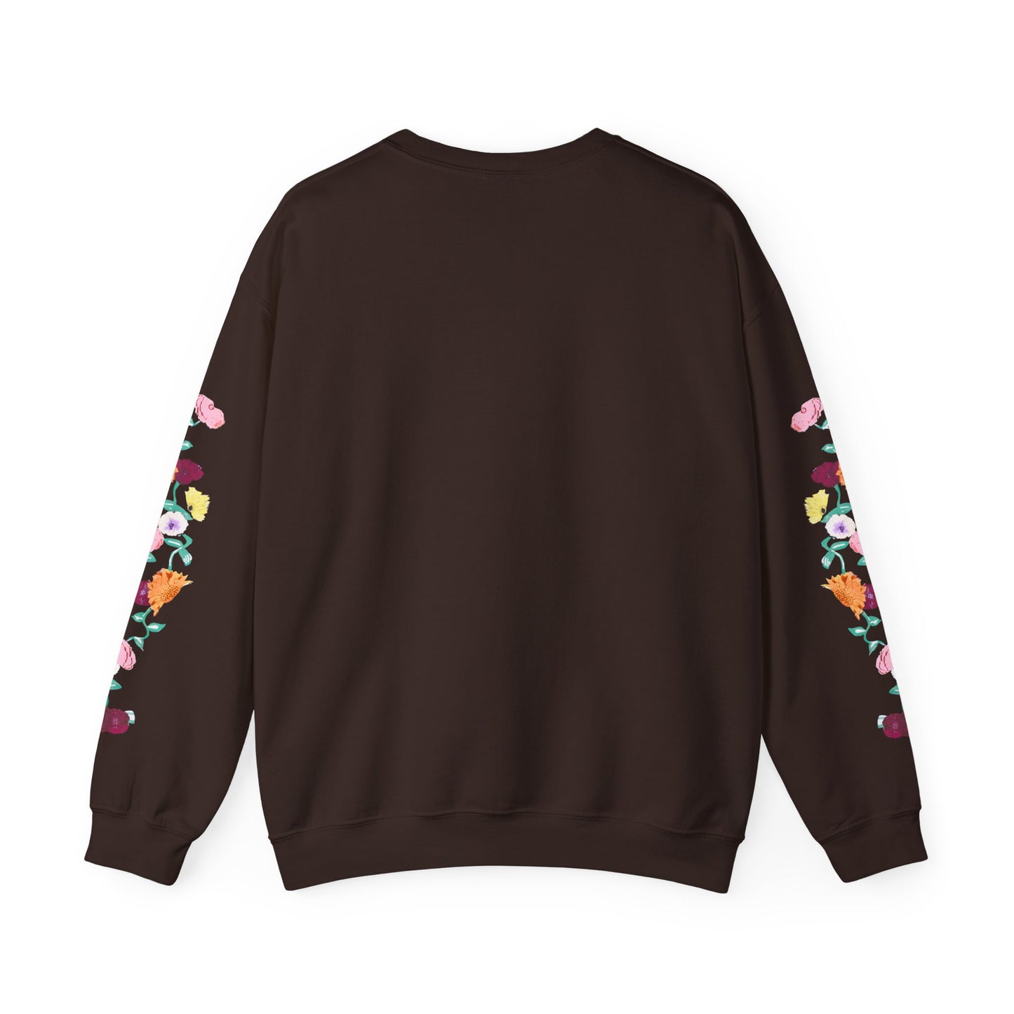 Acoustic Piano Floral Sleeve Crewneck Sweatshirt