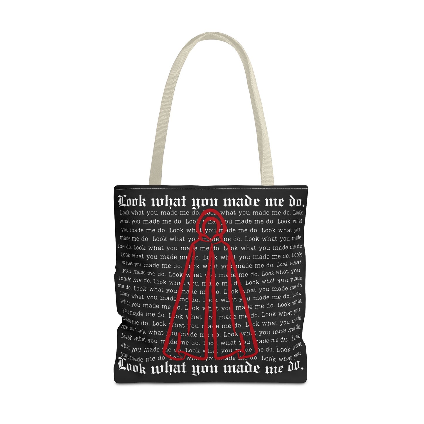 Stylish Tote Bag with 'Look What You Made Me Do' Handmaid's Design | Reusable Shopping Bag, Gift for Music Lovers, Casual Bag, Trendy Accessory