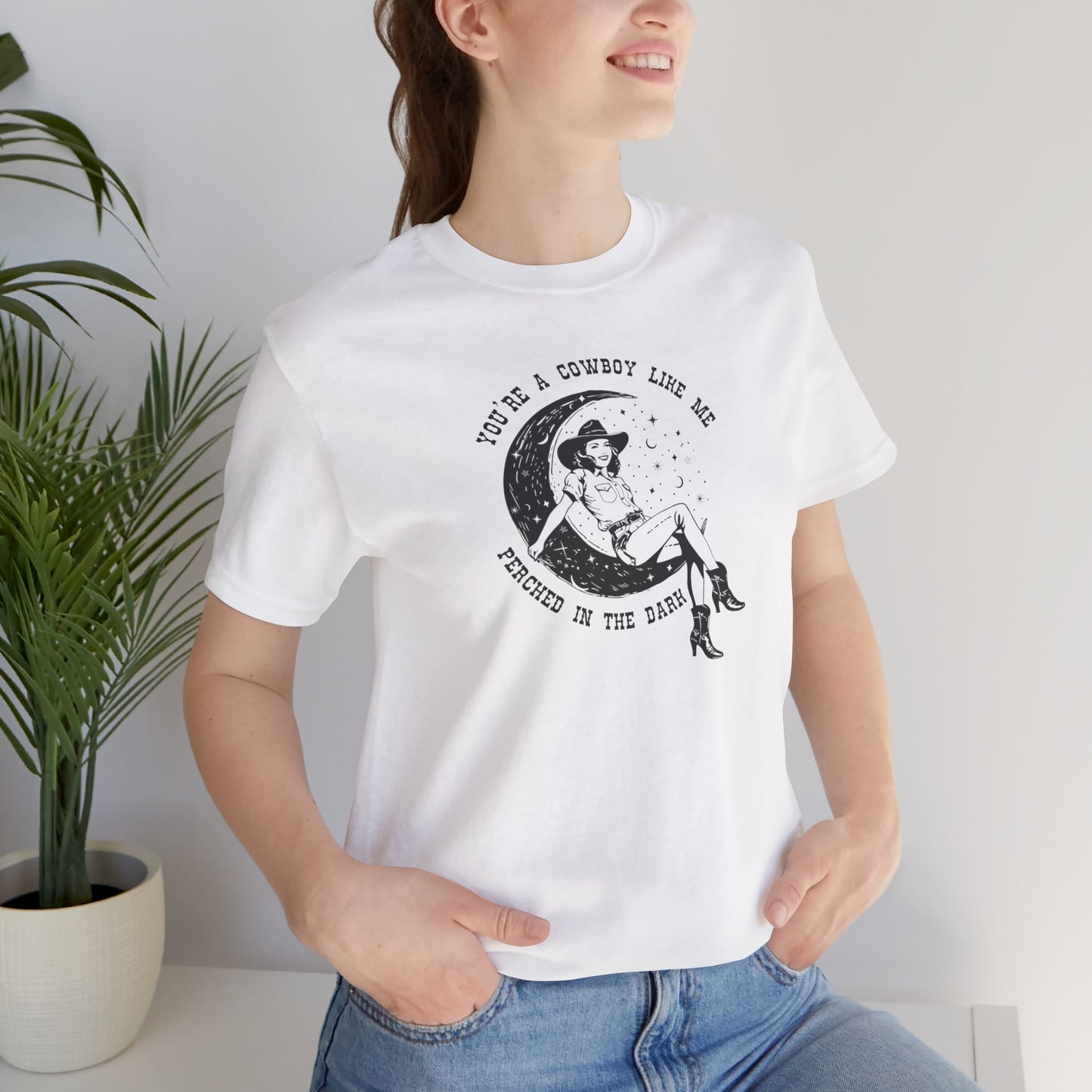 You're a Cowboy like Me - Perched in the Dark - subtle gaylor - Unisex Jersey Short Sleeve Tee