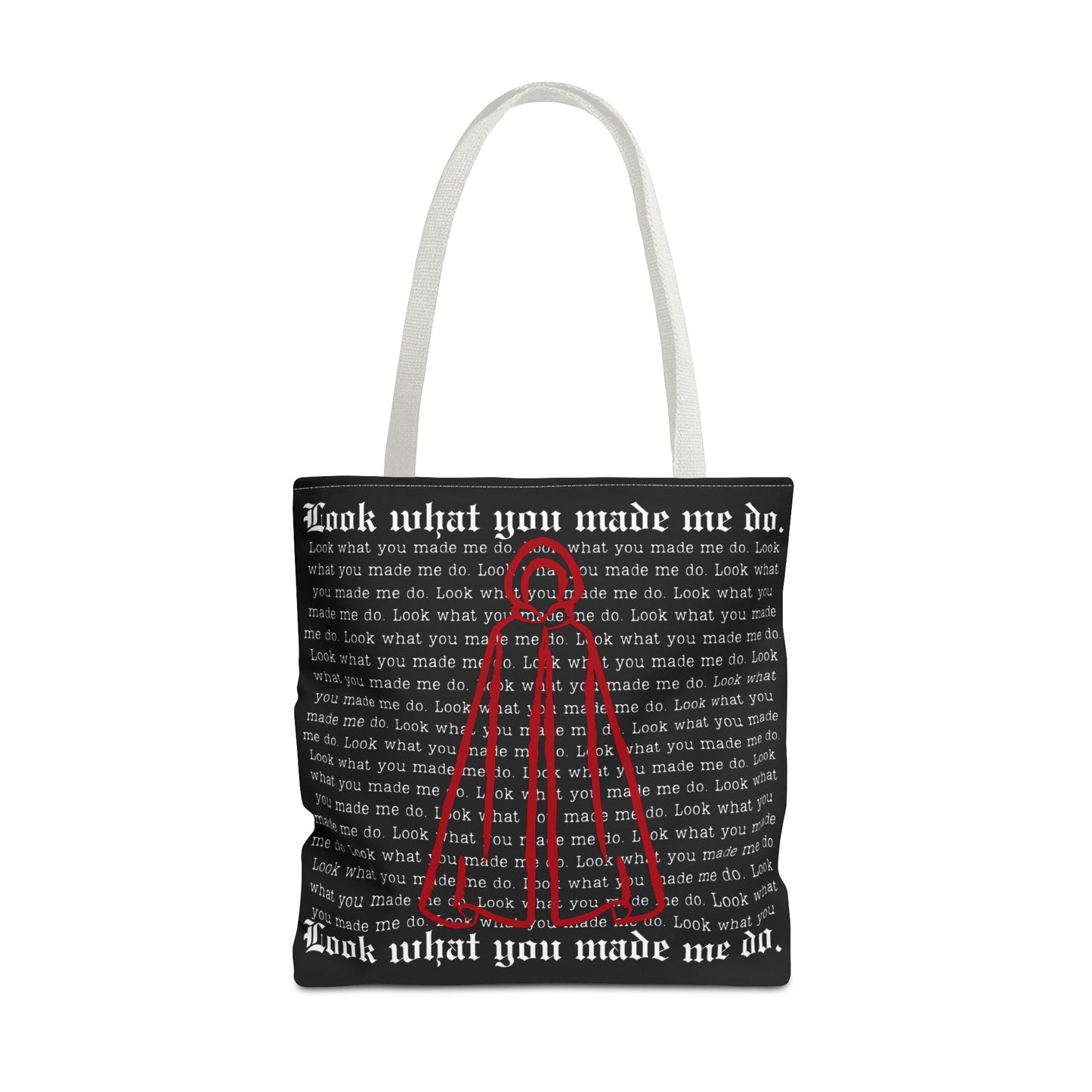 Stylish Tote Bag with 'Look What You Made Me Do' Handmaid's Design | Reusable Shopping Bag, Gift for Music Lovers, Casual Bag, Trendy Accessory