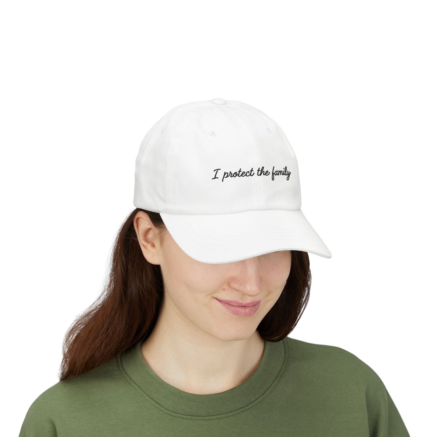 Embroidered I Protect the Family "Dad Hat", Baseball Hat