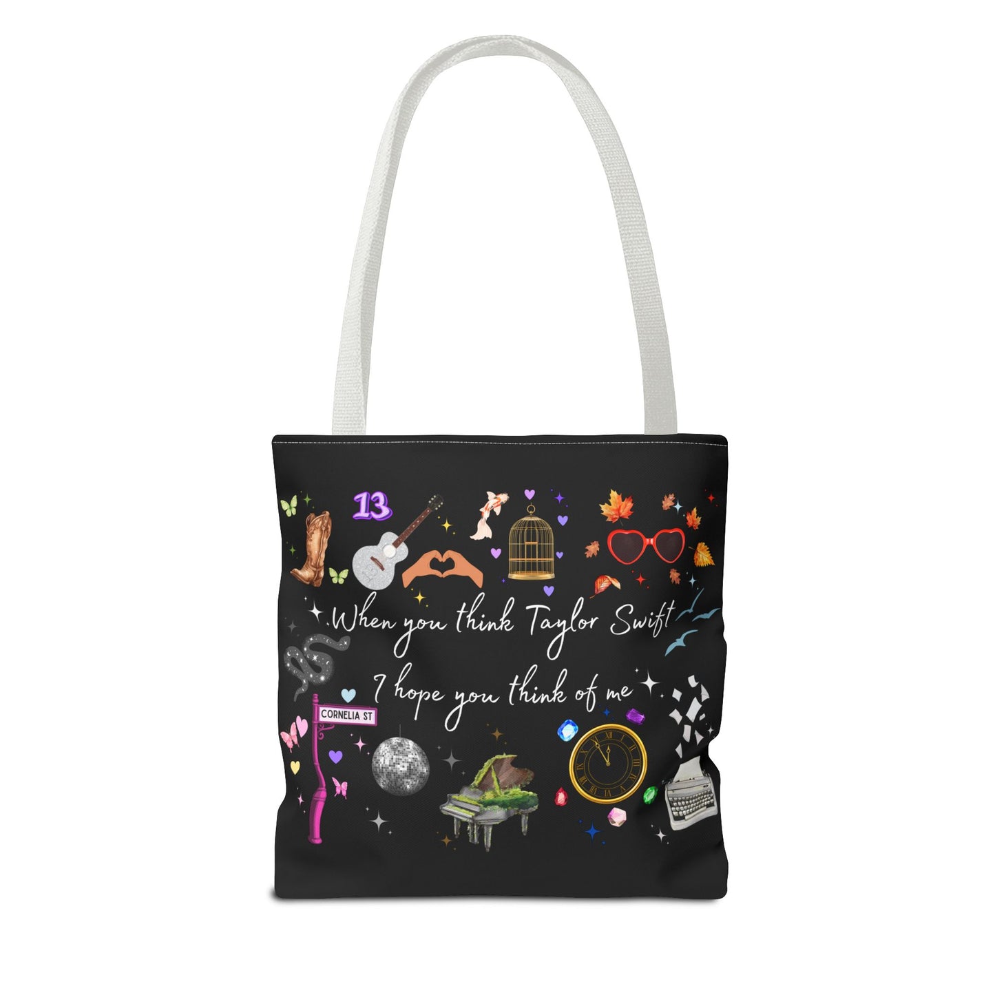 I hope you think of me Tote Bag, Music Lover Gift, Stylish Reusable Bag, Concert Accessory, Fan Merchandise