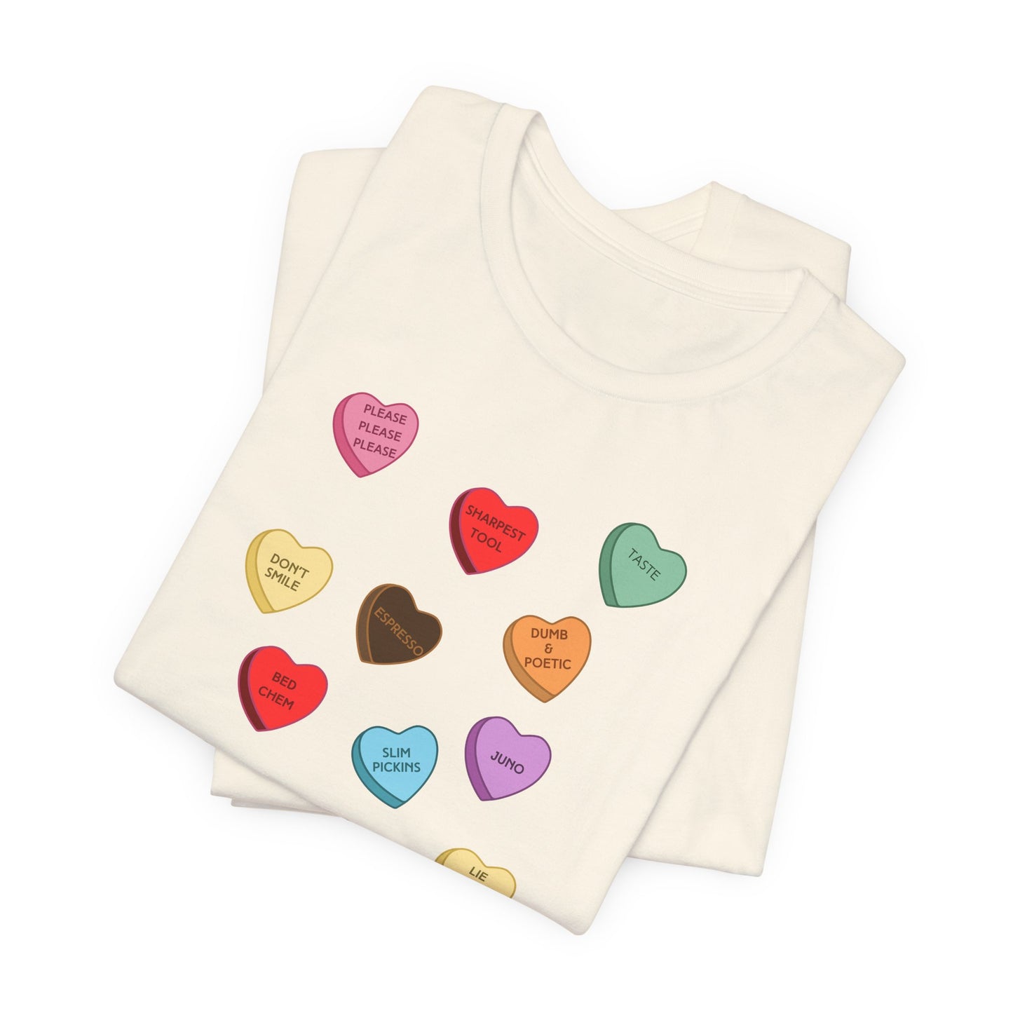 Sabrina SNS Candy Valentine Hearts - Unisex Jersey Short Sleeve Tee