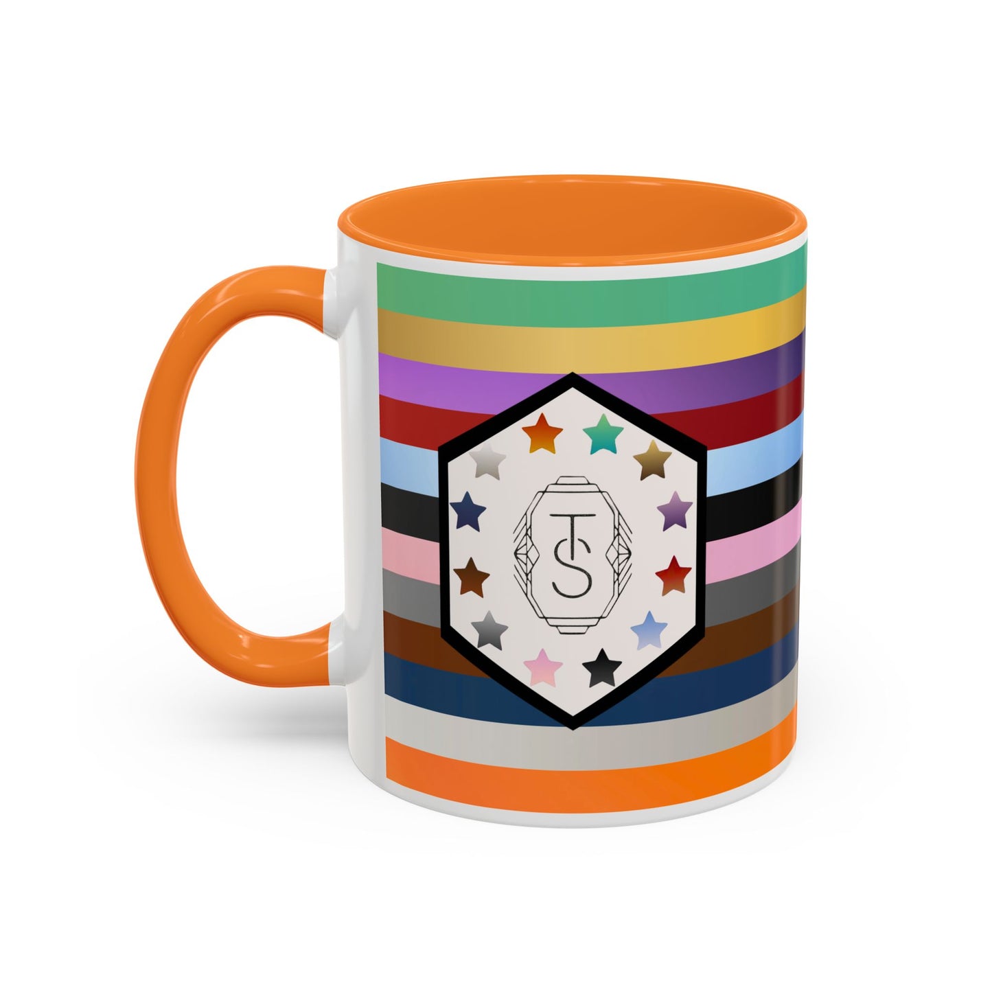 TAYpendence Day - Colorful Striped Coffee Mugs - Unique Gift for Coffee Lovers, Colorful Cups, Rainbow Mugs, Personalized Drinkware, Gift for Her