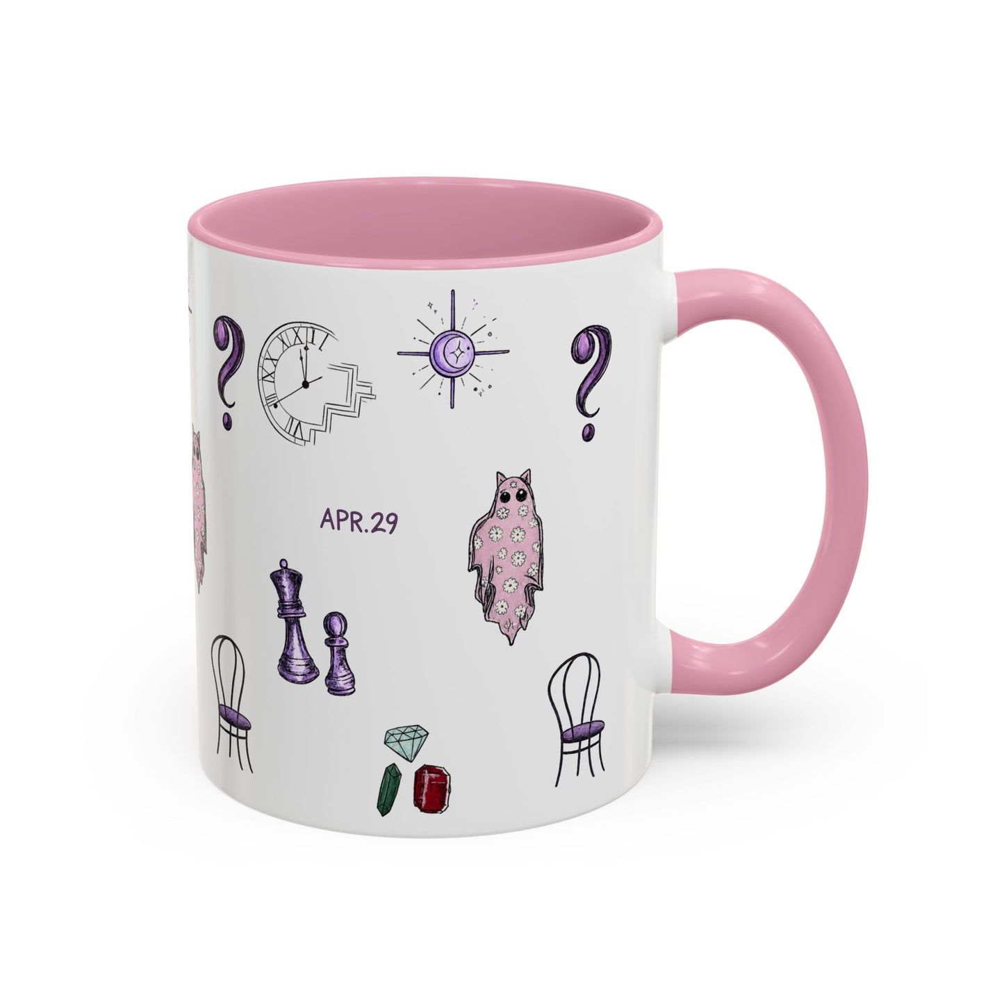 Midnights Icons Coffee Mug — Cute Illustrated Symbol Collage (11oz)