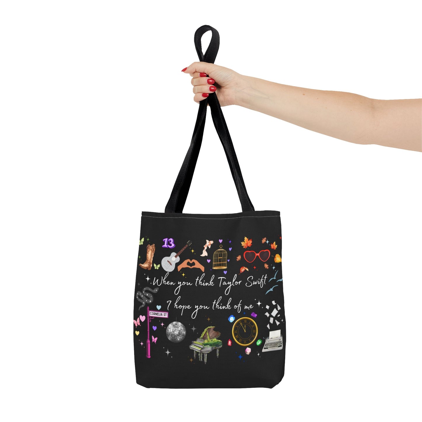 I hope you think of me Tote Bag, Music Lover Gift, Stylish Reusable Bag, Concert Accessory, Fan Merchandise