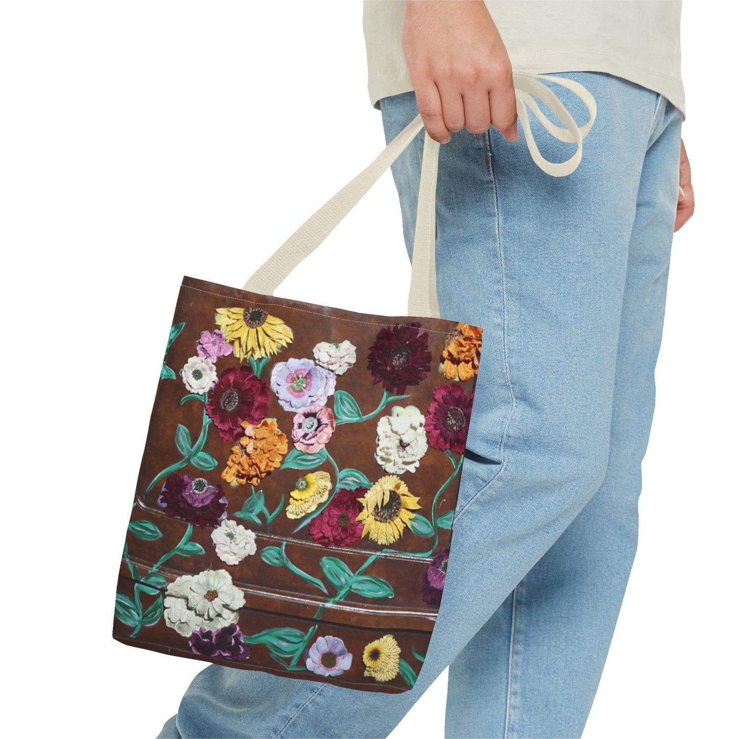 Surprise Song Floral Piano - Tote Bag