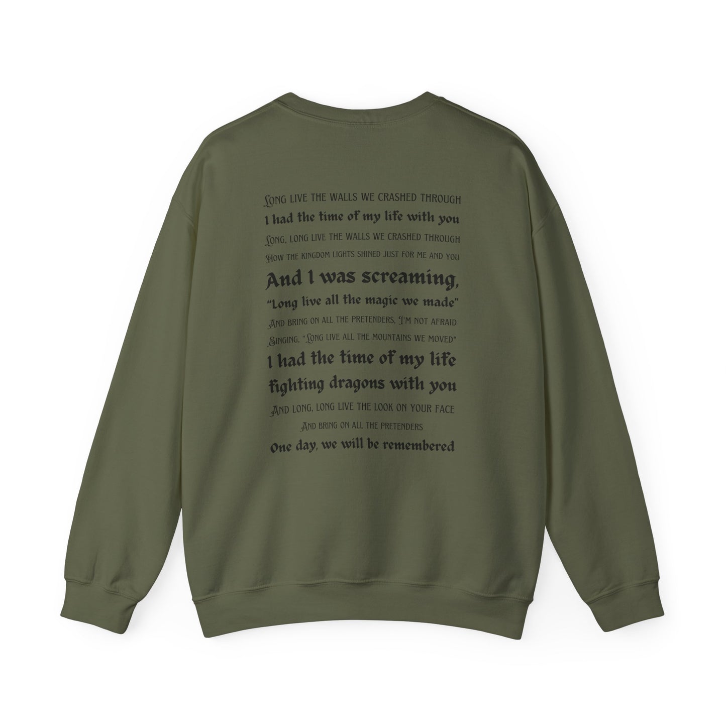 Custom Dates and Surprise Songs - Stage Flowers - Long Live - Unisex Heavy Blend™ Crewneck Sweatshirt