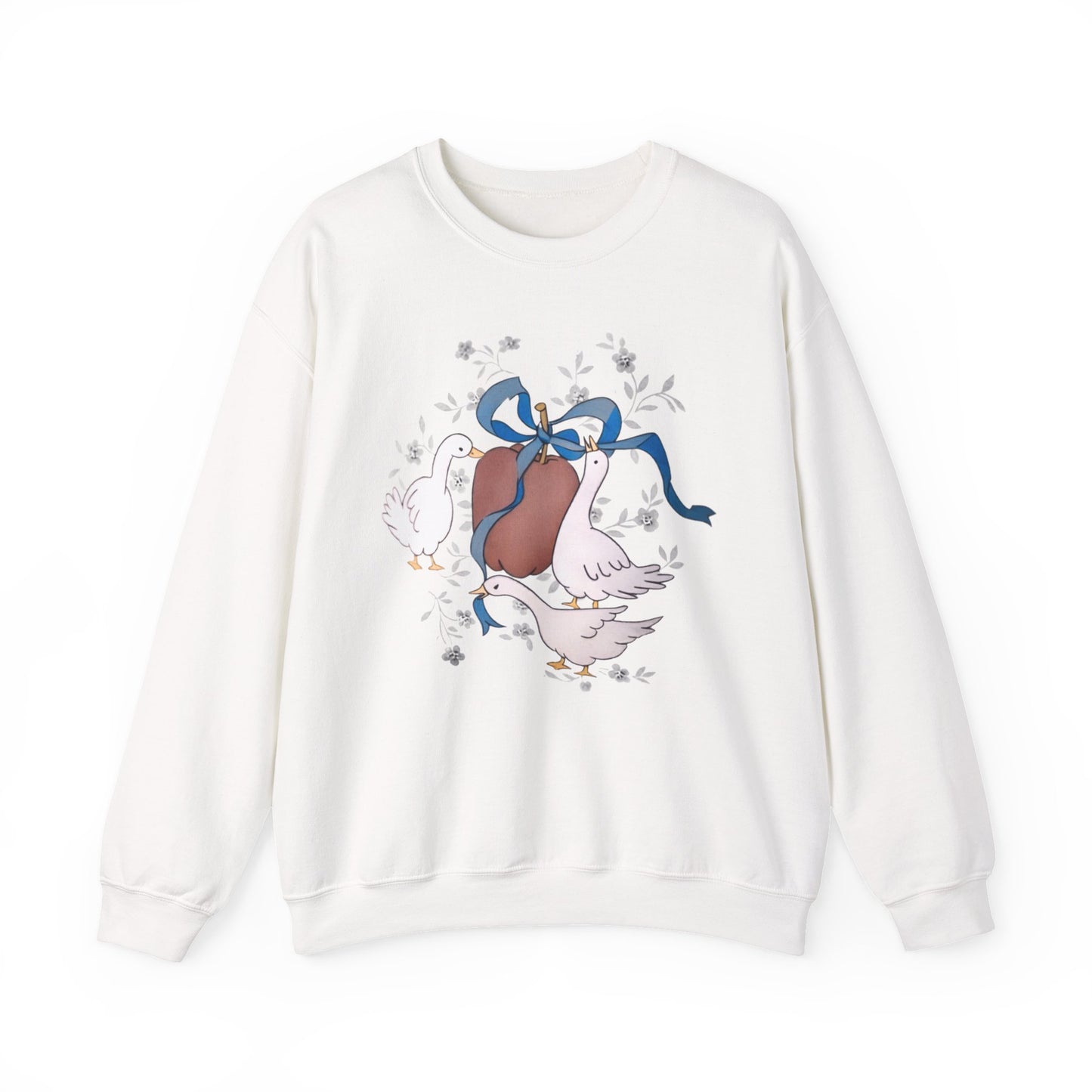 Goose Family Vintage Image Crewneck Sweatshirt