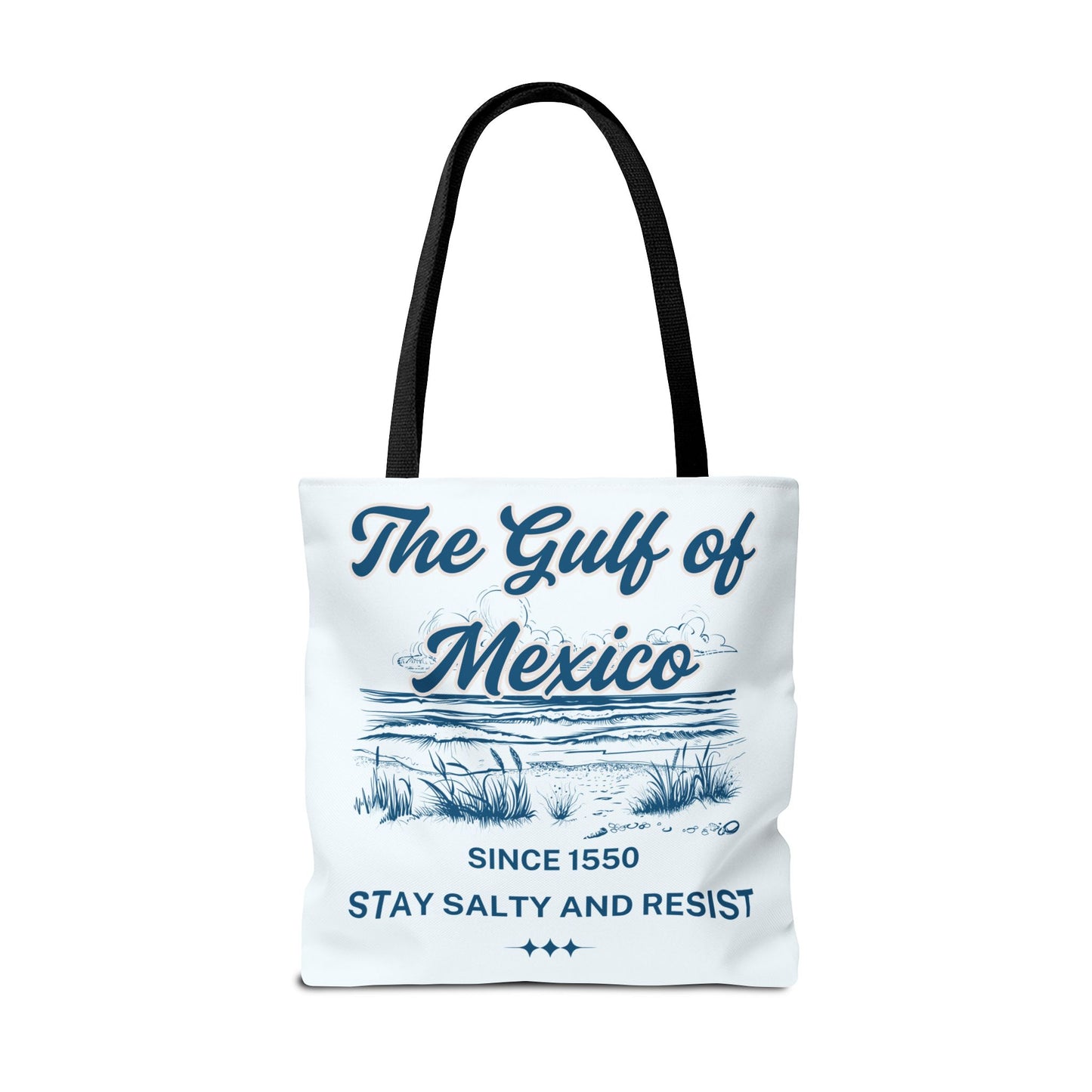 Beach-Themed Tote Bag, Gulf of Mexico Design, Nautical Carryall, Summer Essential, Gift for Beach Lovers, Eco-Friendly Bag