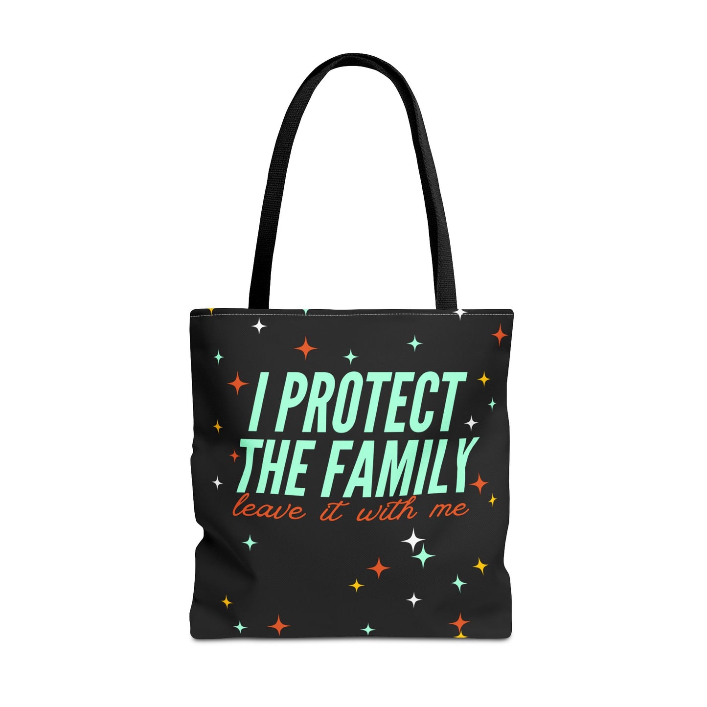 I Protect The Family Tote Bag — Retro Script