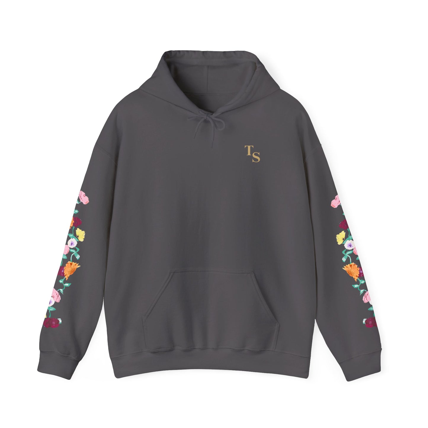 Acoustic Piano Floral Sleeve Hoodie