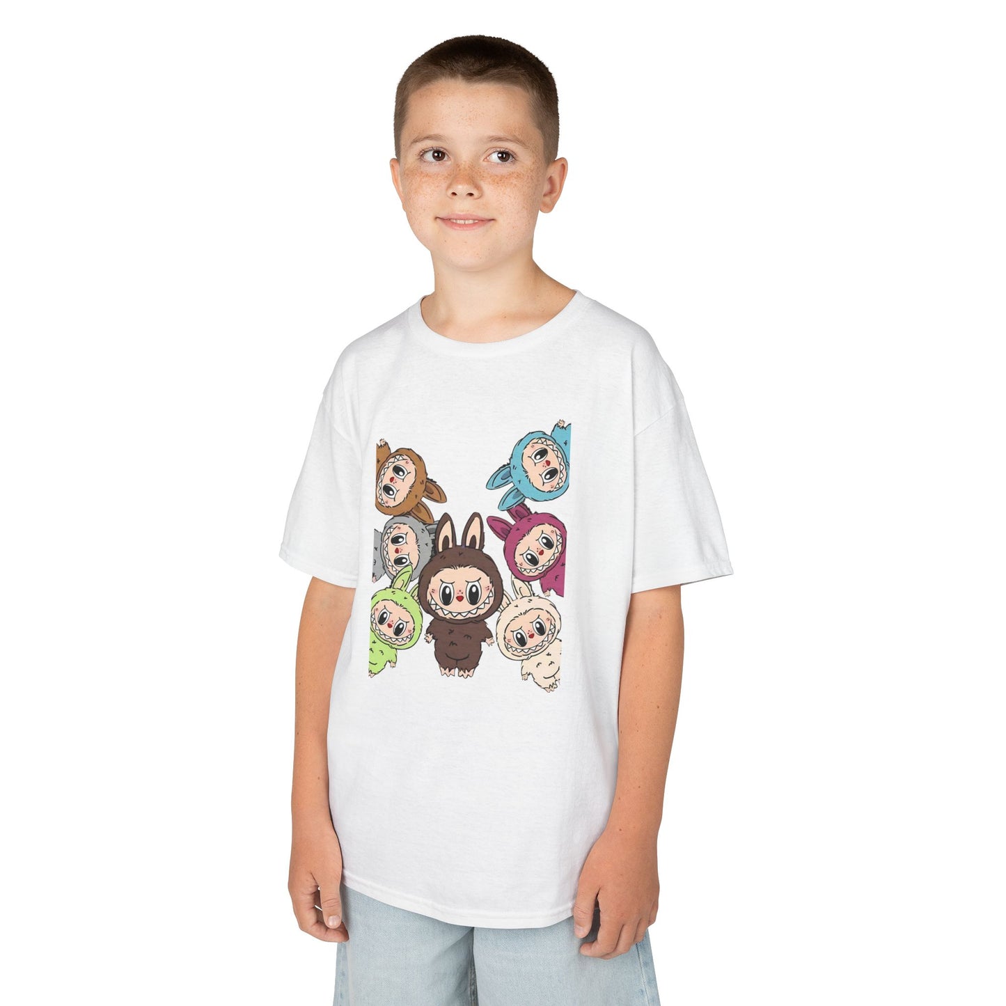 KIDS Adorable Labubu Tee, Fun Graphic Shirt for Boys & Girls, Perfect for Playdates, Birthdays, Family Events, Gifts