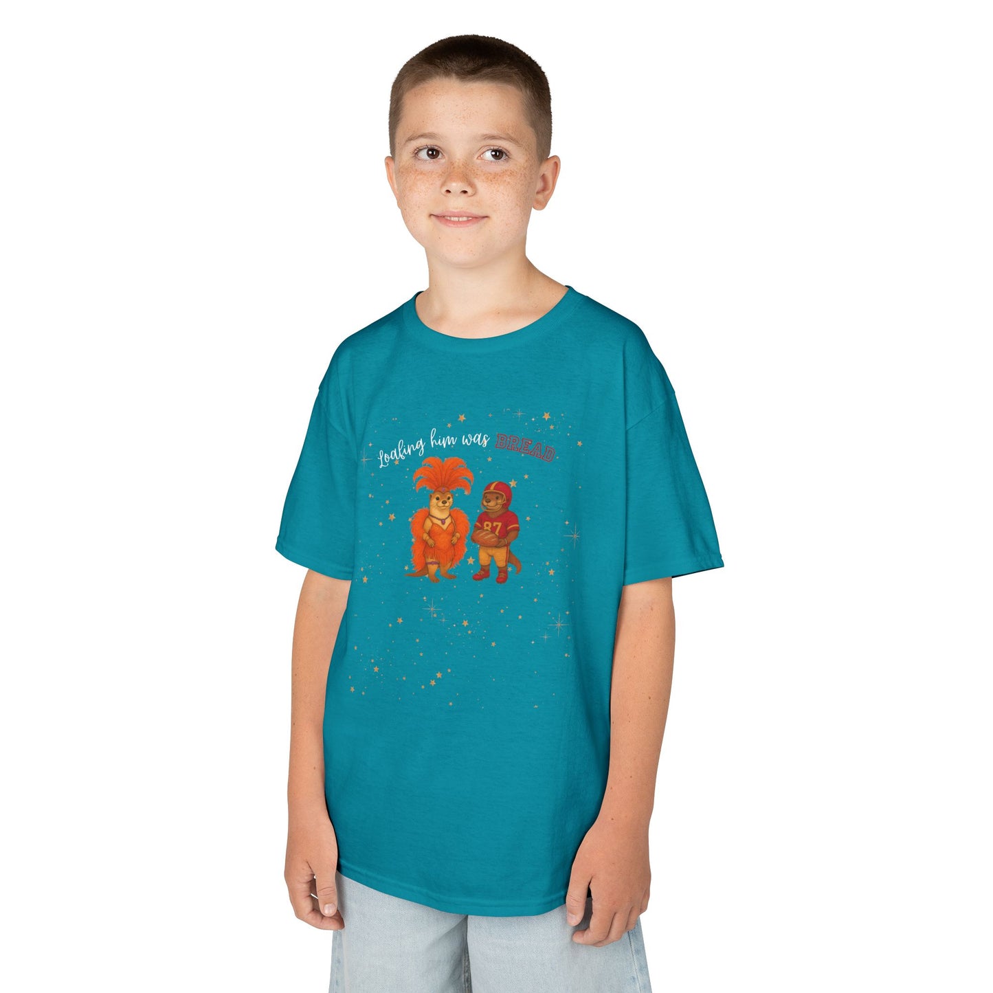 KIDS Tee Loafing him was Bread Otters - Fun and Playful Cotton Shirt for Boys and Girls, Kids Parties, Everyday Wear, Family Outings, [...]